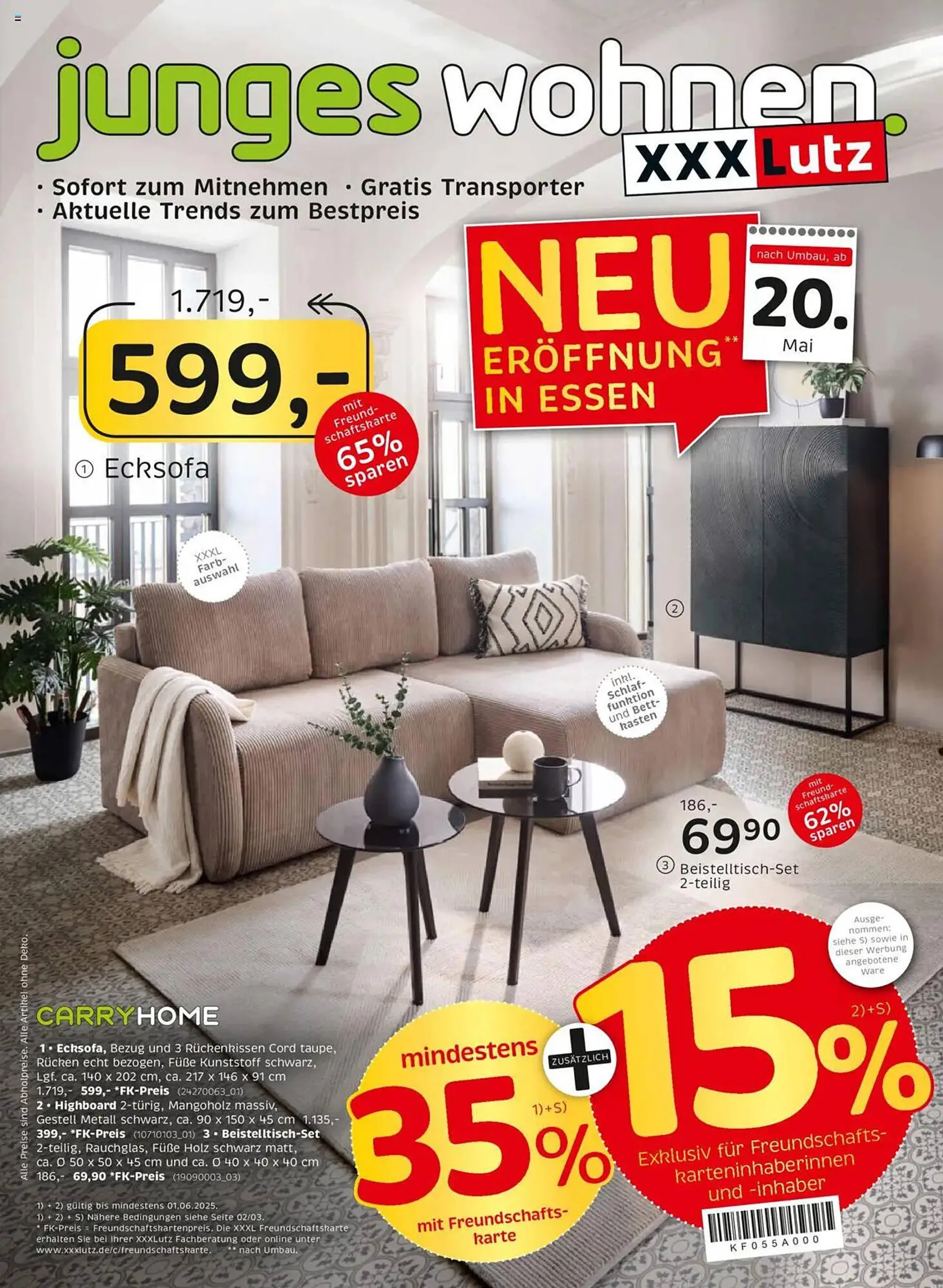 XXXLutz Prospekt von 18. Mai bis 1. Juni 2025 - Prospekt seite 1