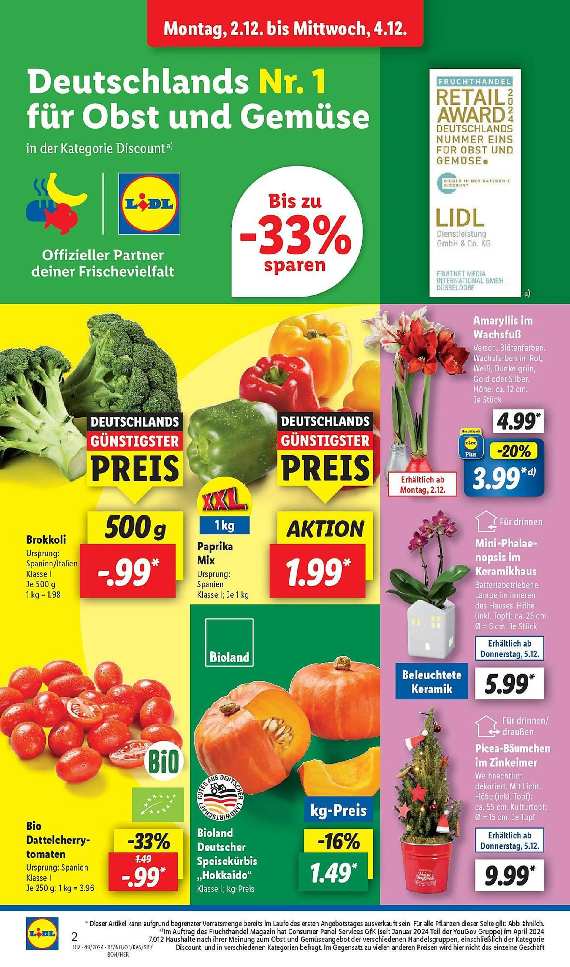 Lidl Prospekt von 9. Dezember bis 14. Dezember 2024 - Prospekt seite 2