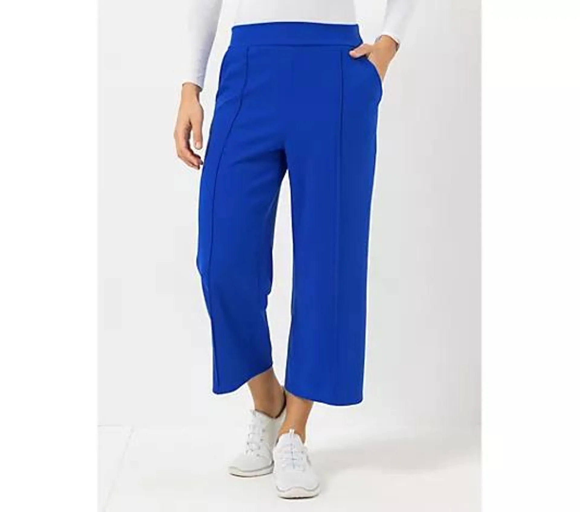 KIM & CO. Hose, Culotte-Stil Ponti Crepe Jersey 2 Eingrifftaschen weites Bein