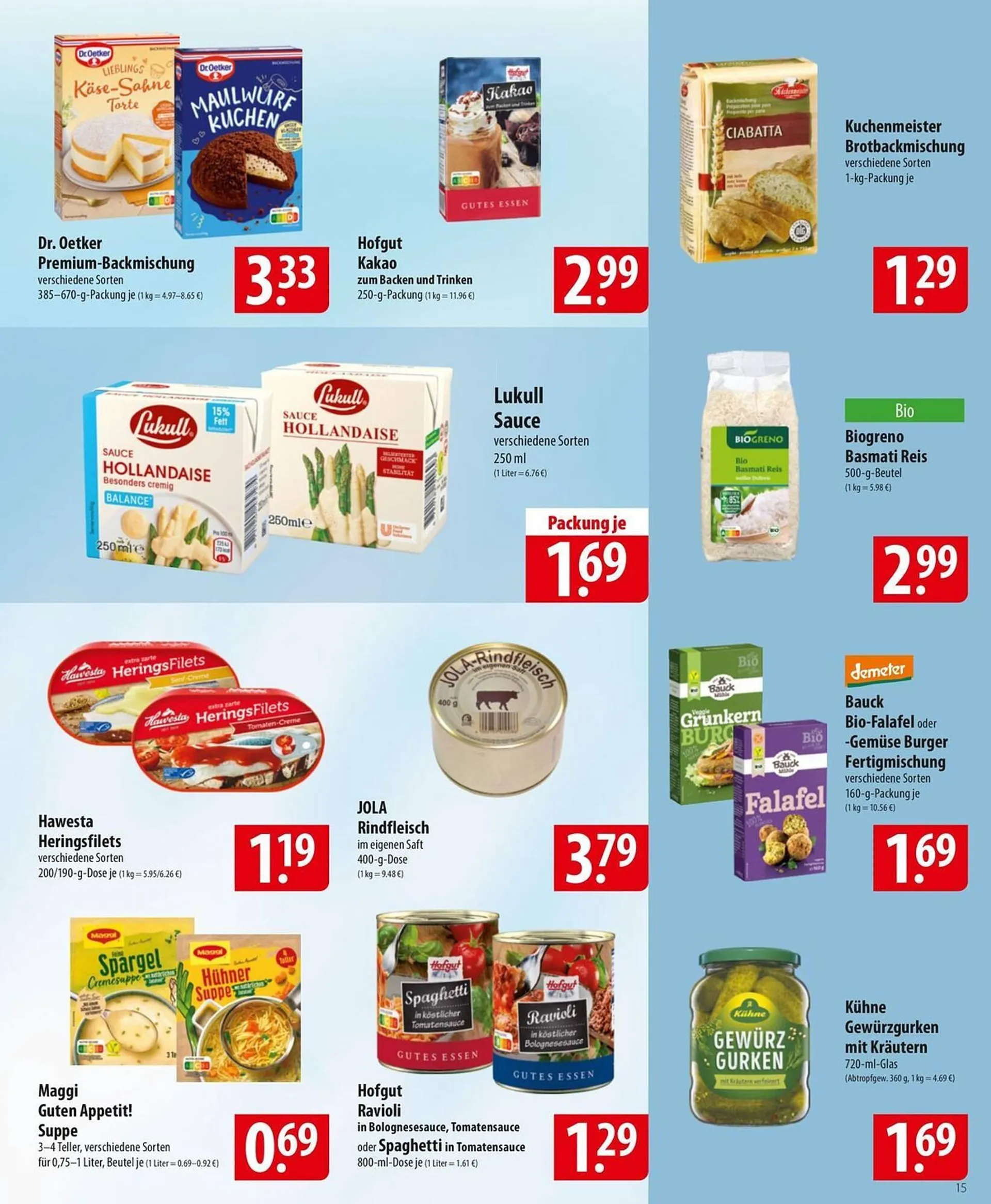 Famila Nord Ost Prospekt von 26. Mai bis 31. Mai 2025 - Prospekt seite 15