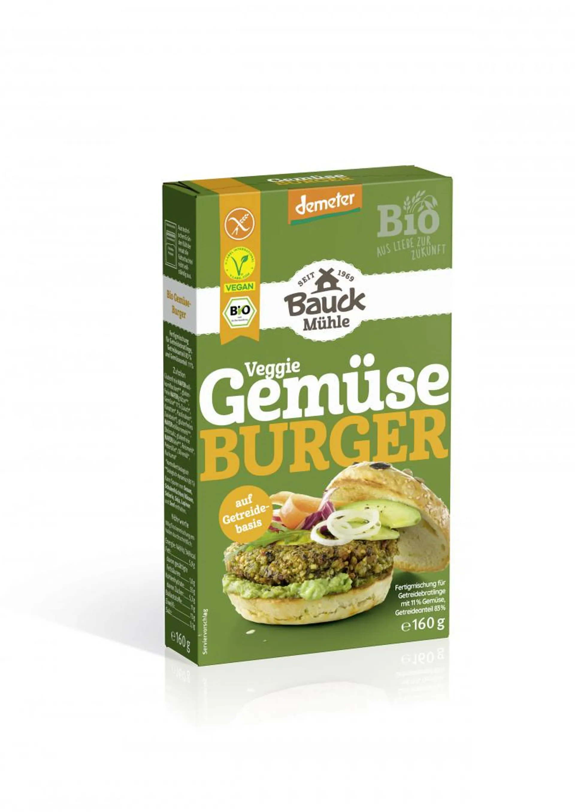 Bauckhof Gemüseburger Glutenfrei 160g