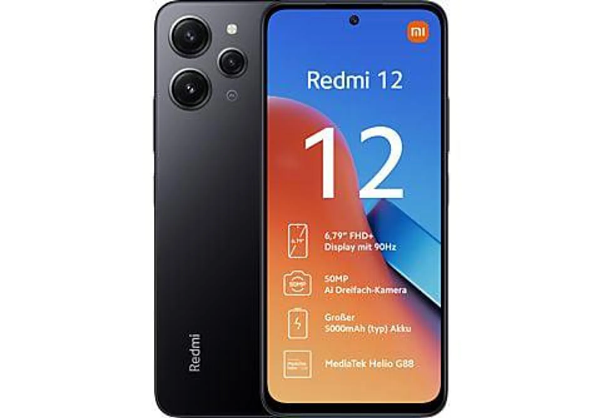 XIAOMI Redmi 12 128 GB Midnight Black Dual SIM