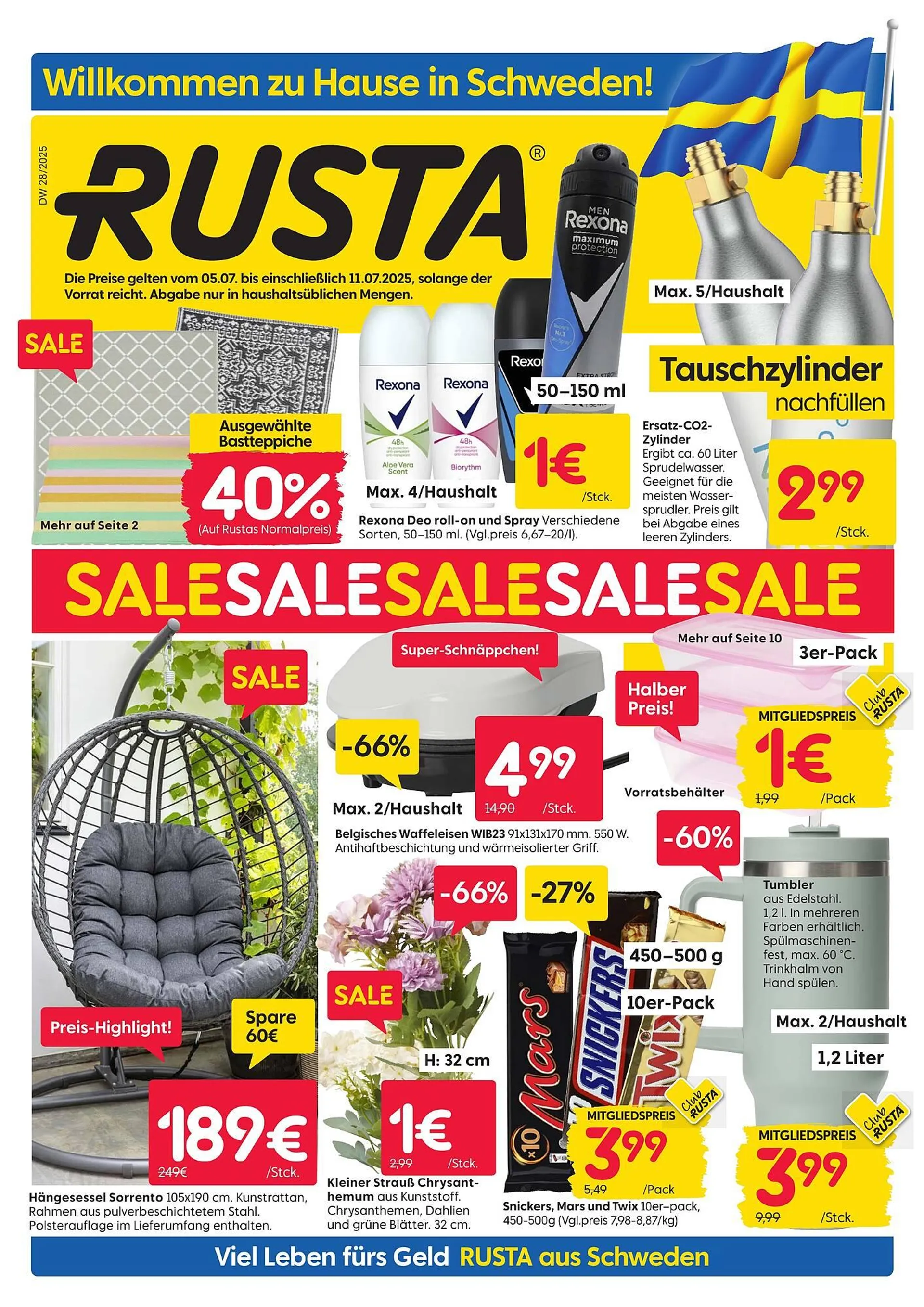Rusta Prospekt von 7. Juli bis 12. Juli 2025 - Prospekt seite 1