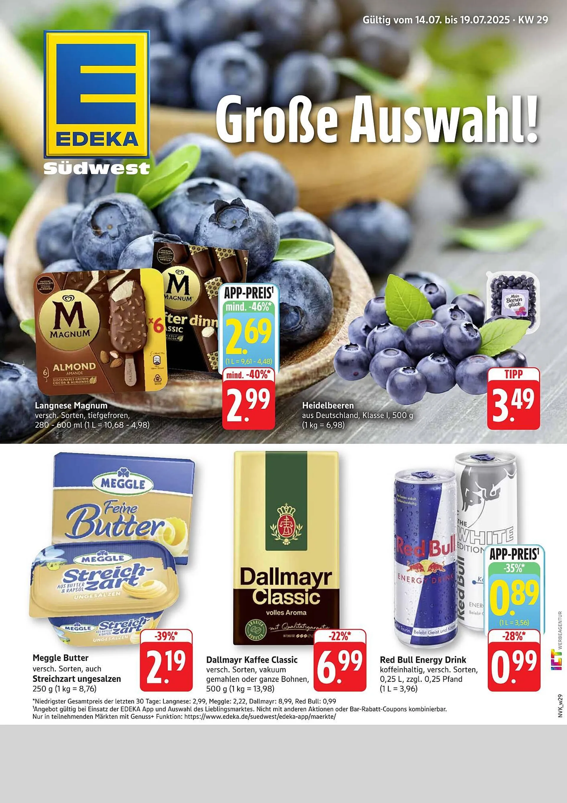 nah & gut Prospekt von 14. Juli bis 19. Juli 2025 - Prospekt seite 1