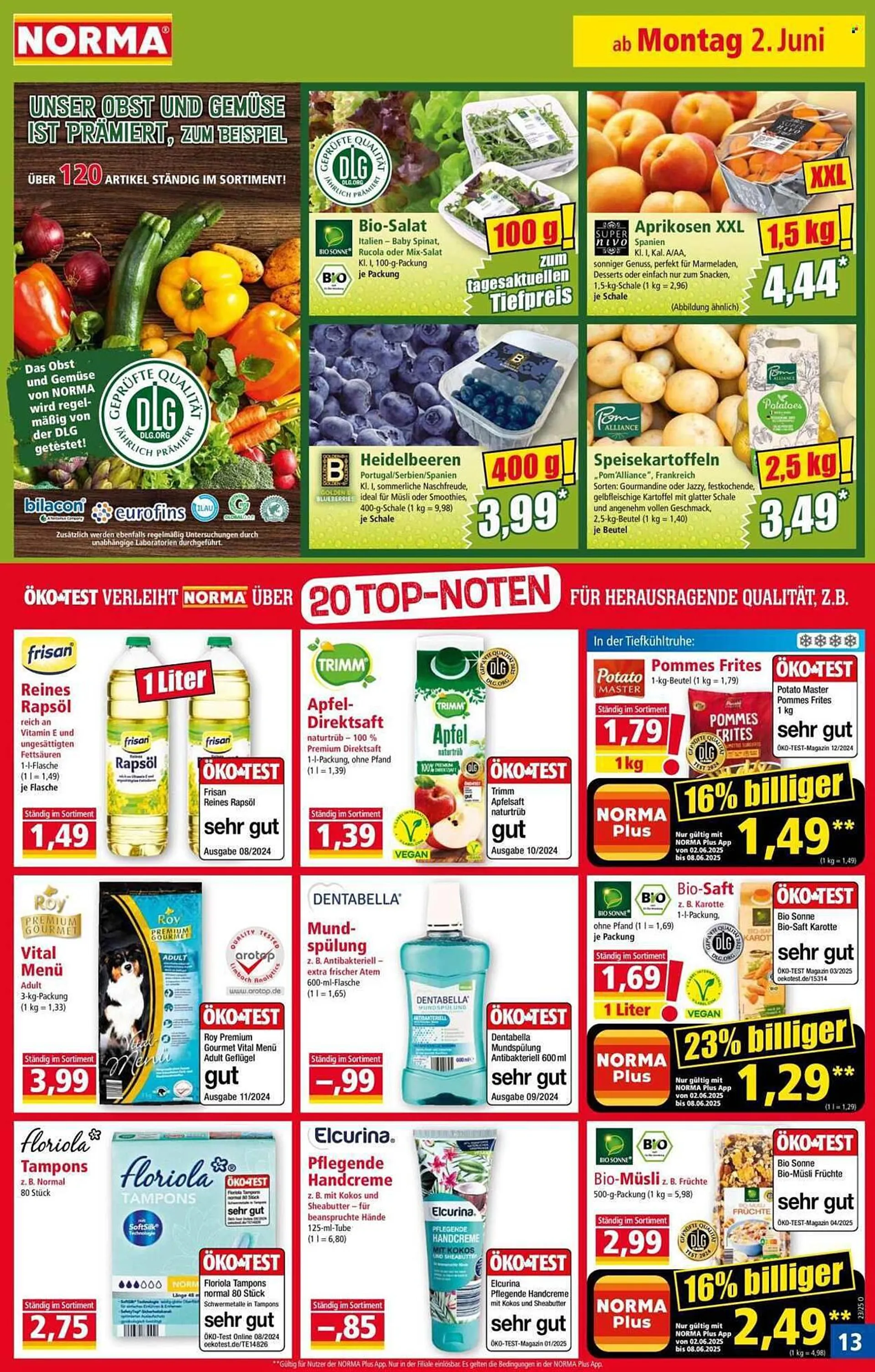 Norma Prospekt von 2. Juni bis 8. Juni 2025 - Prospekt seite 13