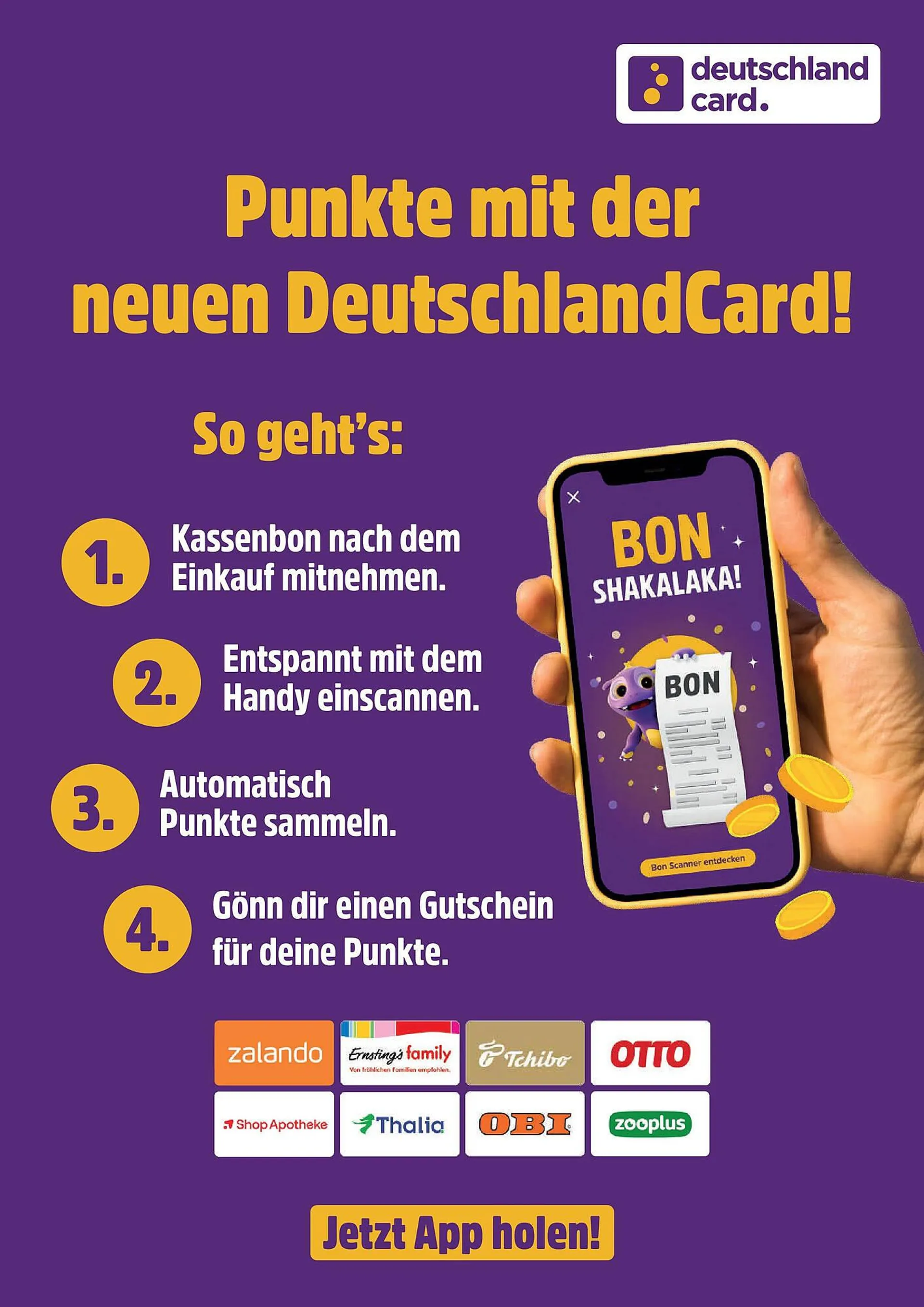 DeutschlandCard: Jeder 100. Bon gewinnt von 2. März bis 16. März 2025 - Prospekt seite 2