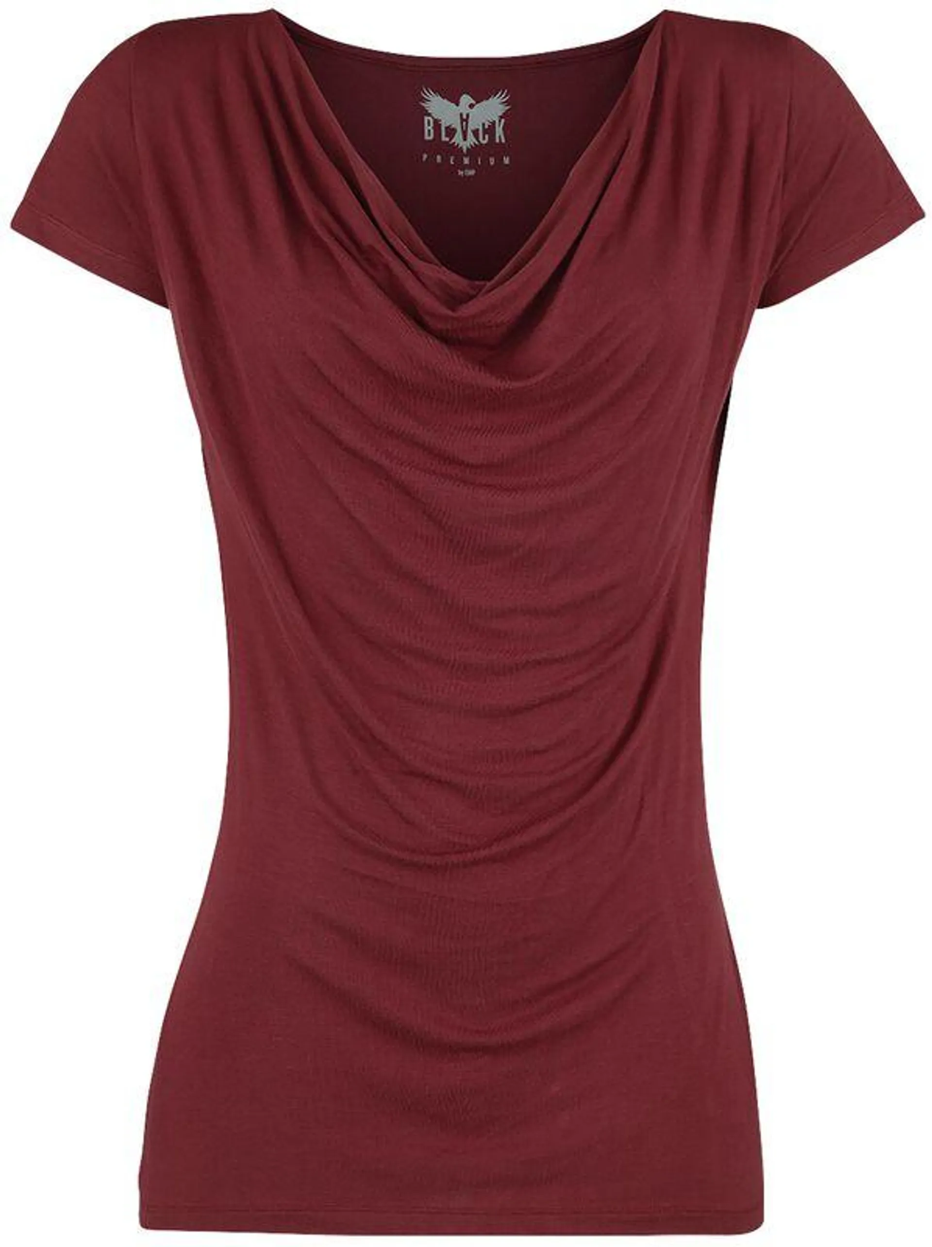 T-Shirt bordeaux von Black Premium by EMP