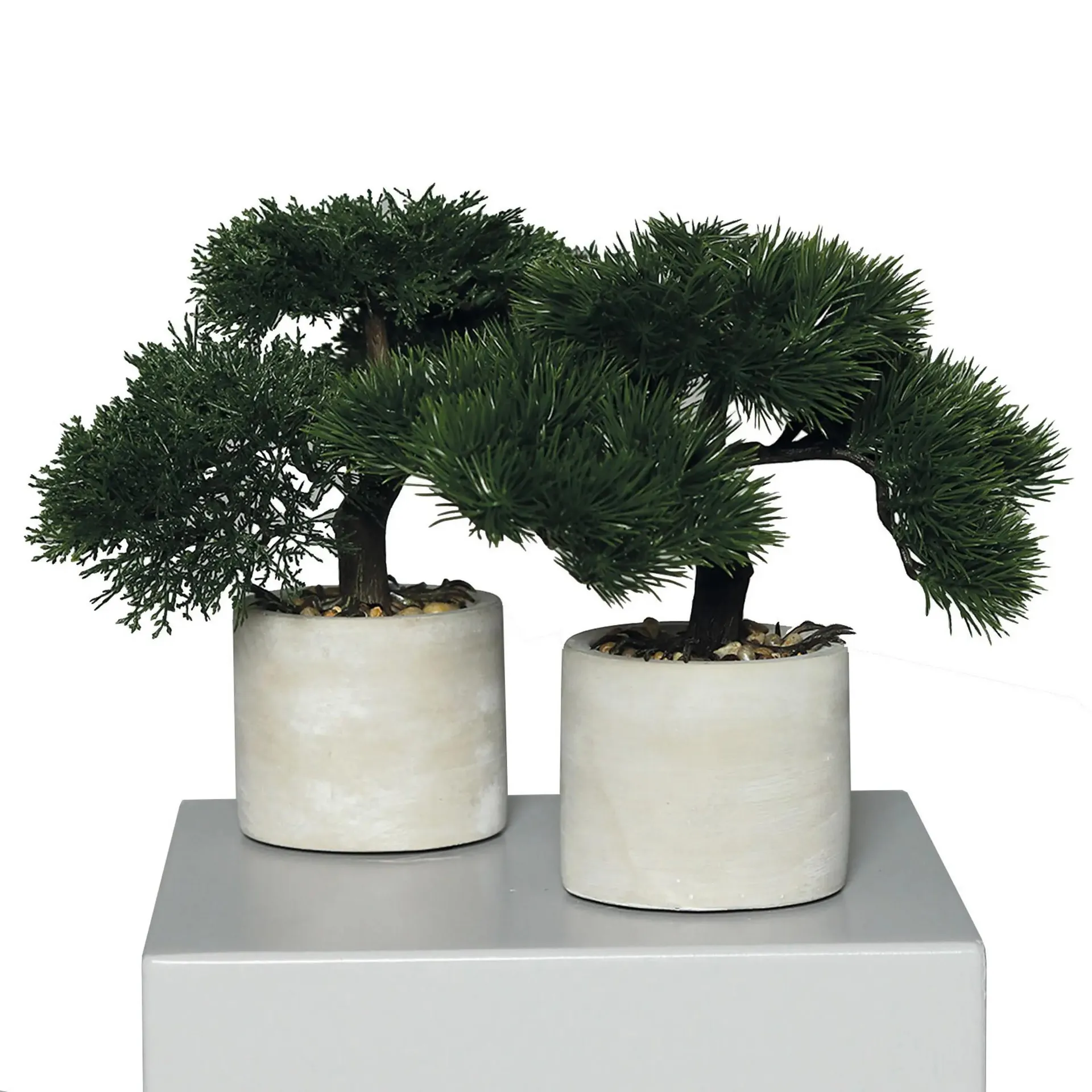 Bonsai - Kunstpflanze - grün-grau - sortiert - 25 cm hoch