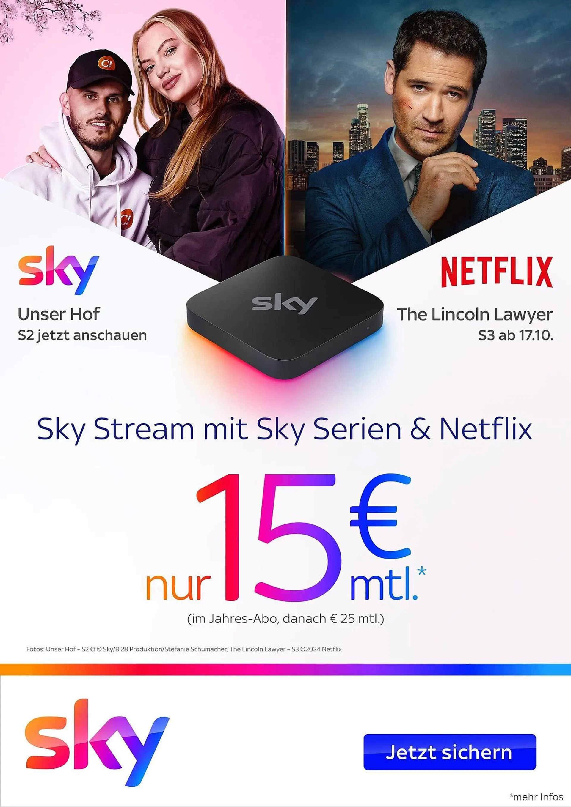 Sky Prospekt von 15. Oktober bis 20. November 2024 - Prospekt seite 1