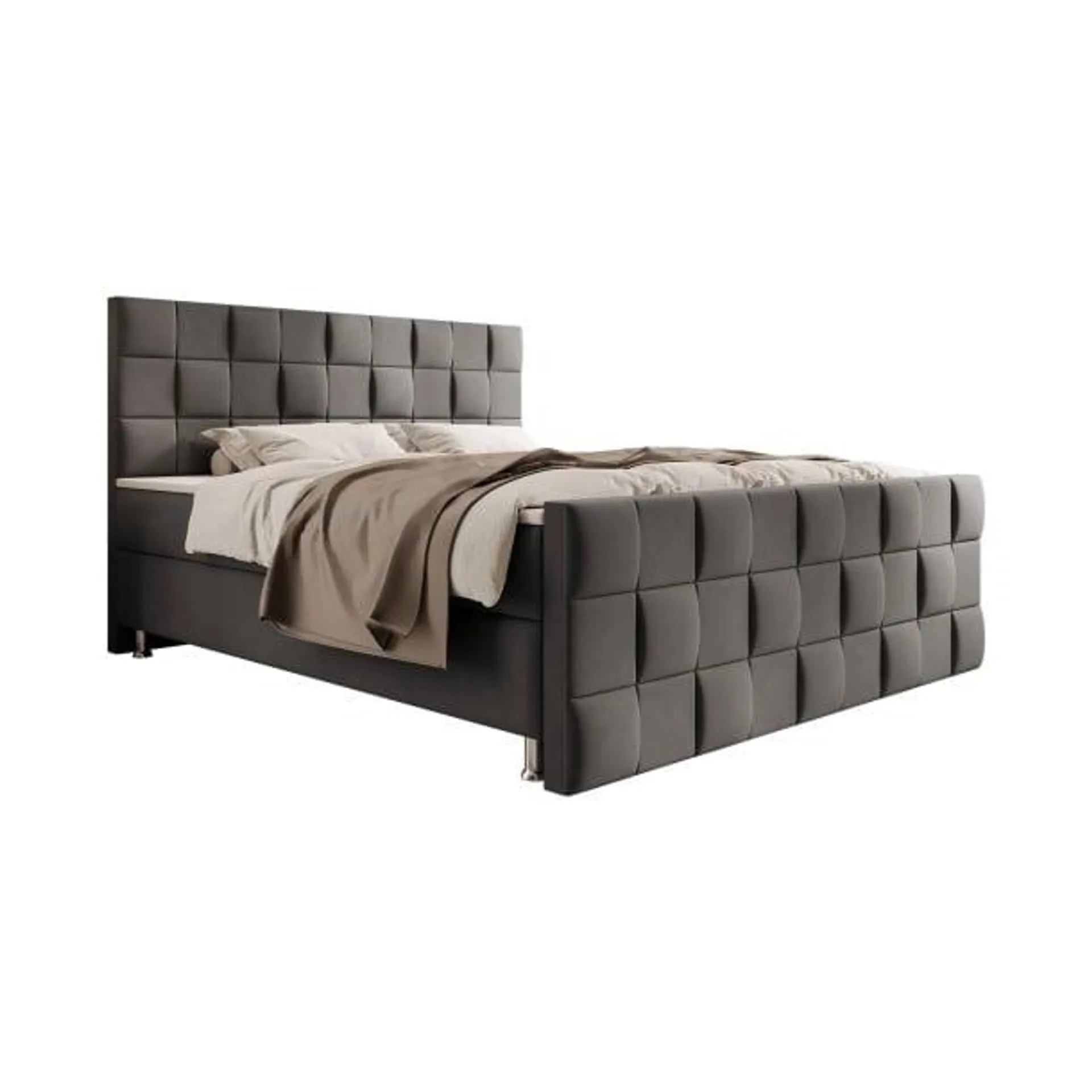 Boxspringbett Tarifa 180 x 200 cm anthrazit