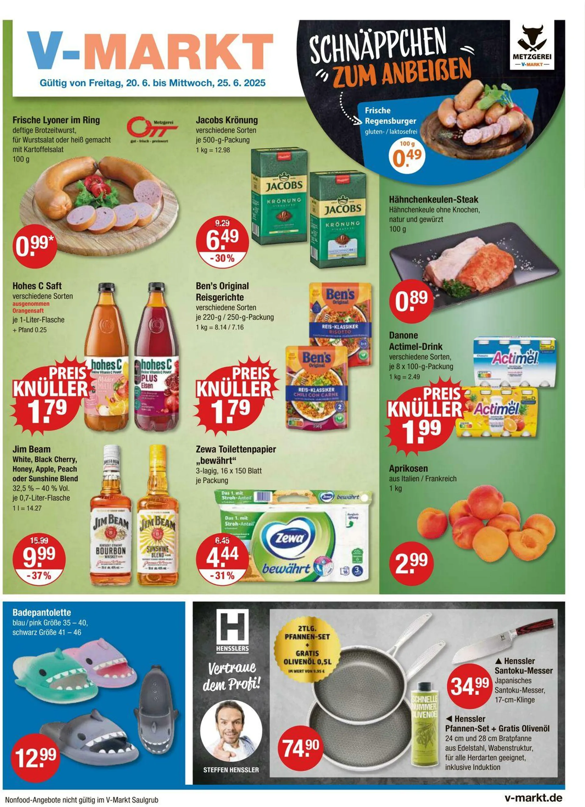 V-Markt Aktueller Prospekt von 20. Juni bis 25. Juni 2025 - Prospekt seite 1