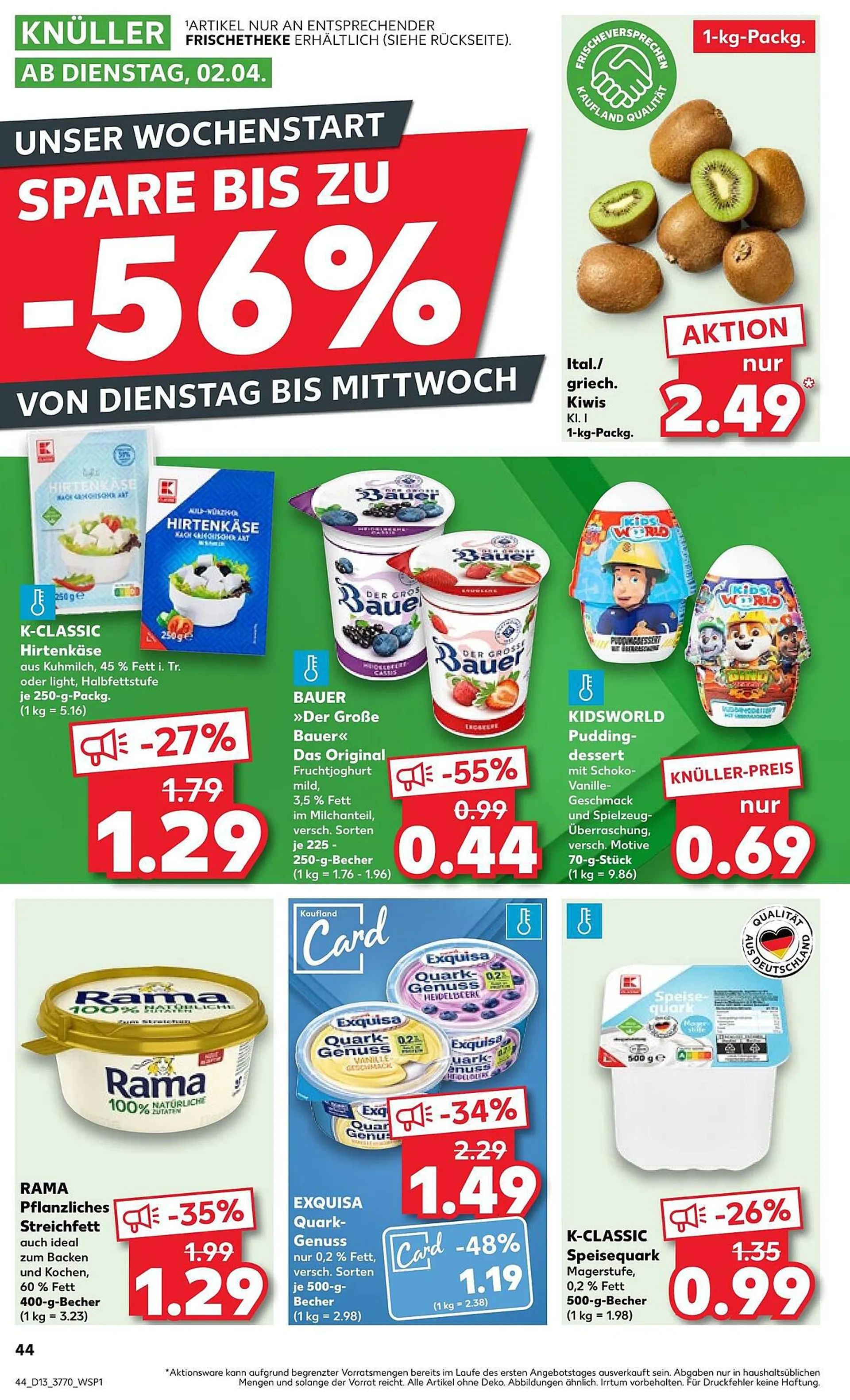 Kaufland Prospekt von 1. April bis 3. April 2024 - Prospekt seite 1