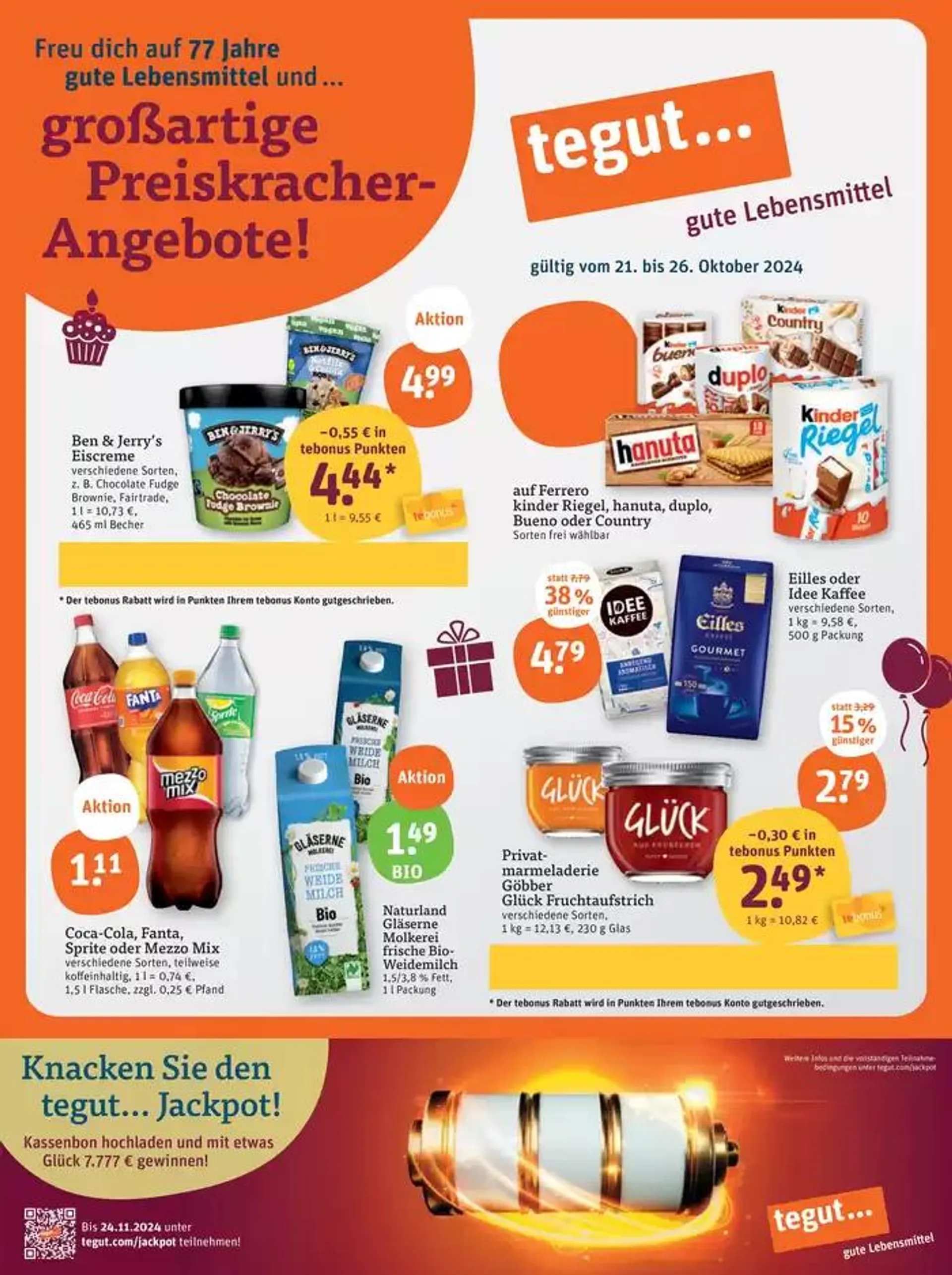 Tolle Rabatte auf ausgewählte Produkte von 23. Oktober bis 6. November 2024 - Prospekt seite 1