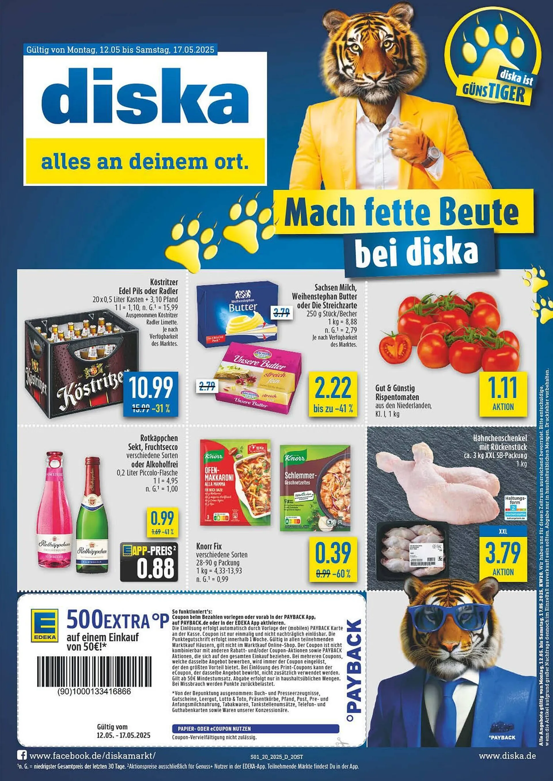 diska Prospekt von 12. Mai bis 17. Mai 2025 - Prospekt seite 1