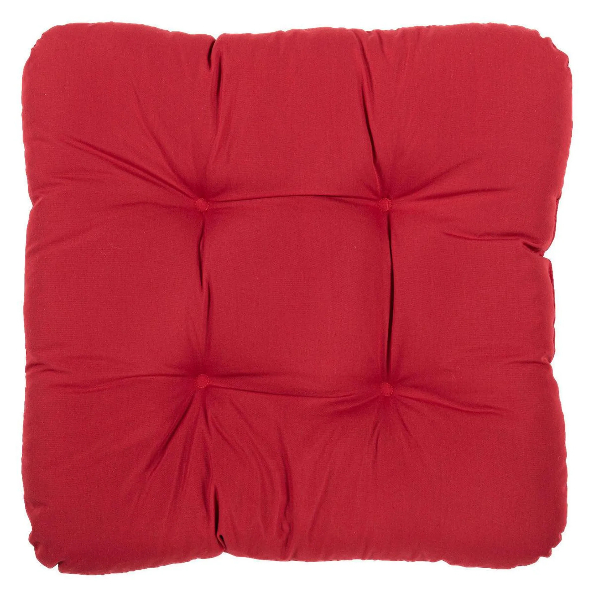 Sitzkissen rot Polyester B/H/L: ca. 38x6x38 cm