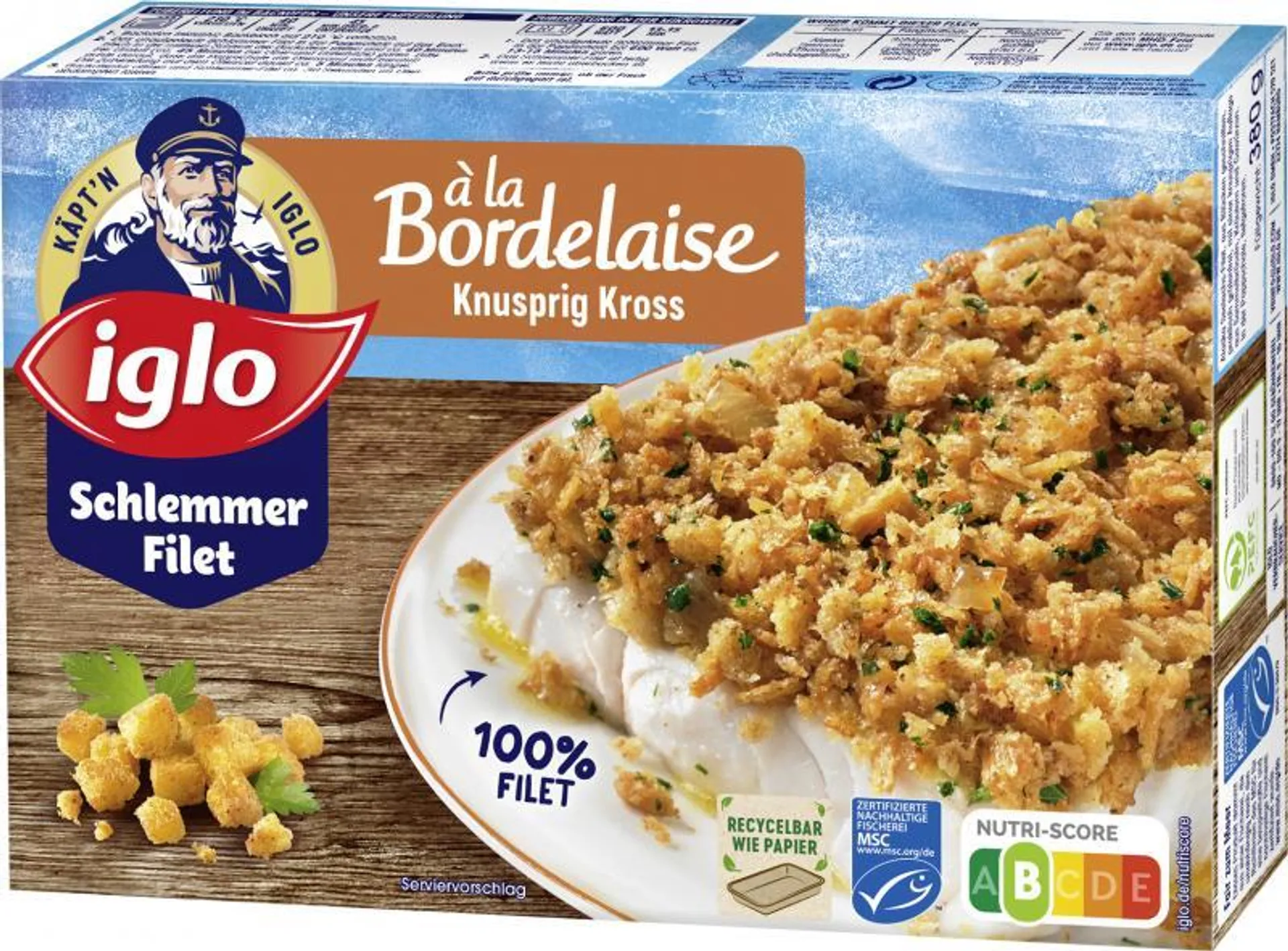 Iglo Schlemmer Filet à la Bordelaise knusprig kross 380 g