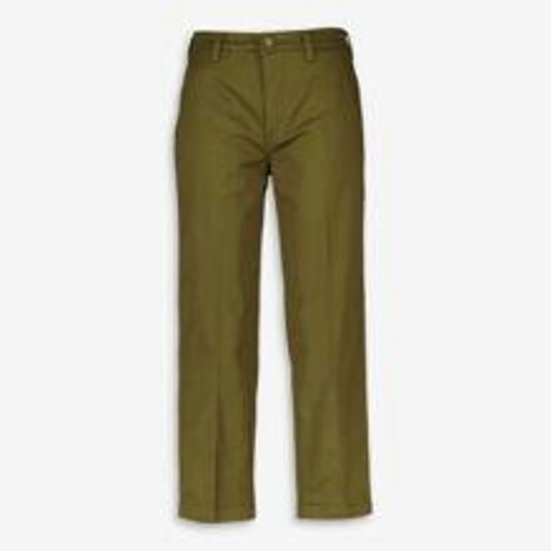 Olivgrüne Wide Leg Chino