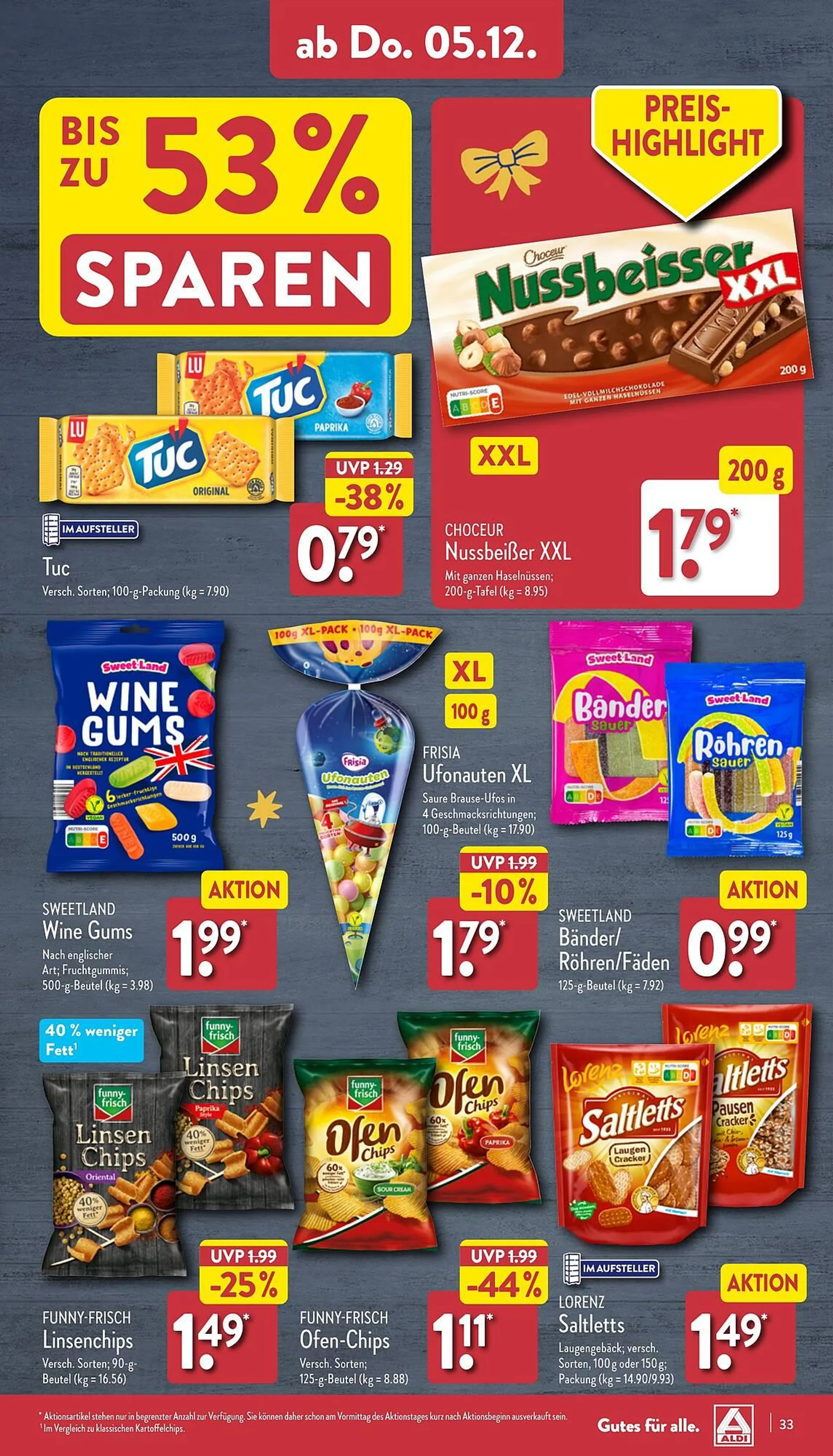 Aldi Nord Prospekt von 2. Dezember bis 7. Dezember 2024 - Prospekt seite 33