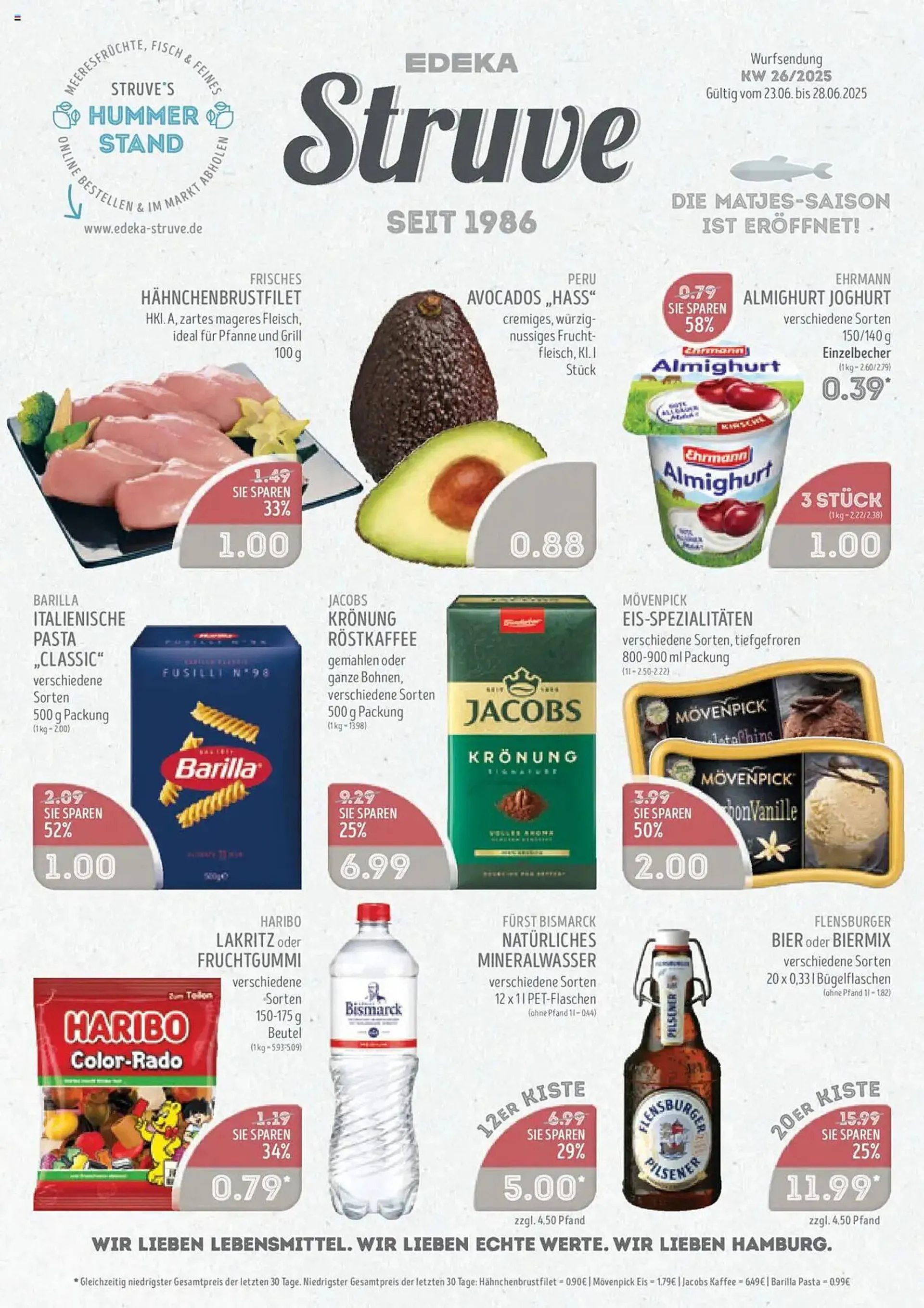 Edeka Struve Prospekt von 23. Juni bis 28. Juni 2025 - Prospekt seite 1
