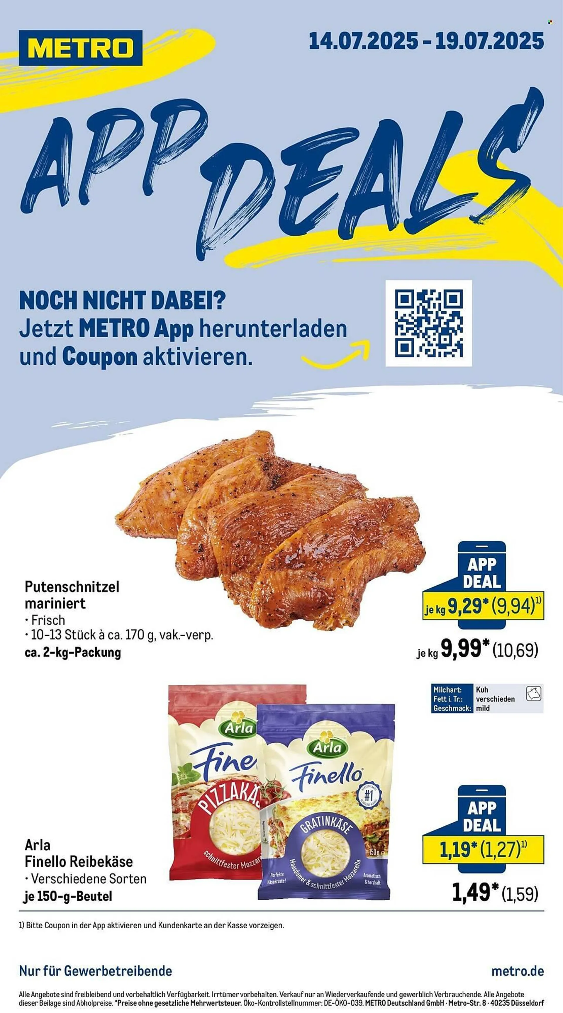 METRO Prospekt von 14. Juli bis 19. Juli 2025 - Prospekt seite 1