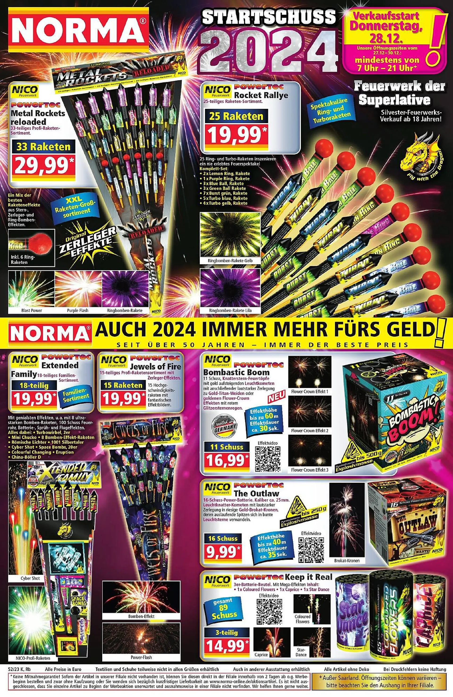 Norma Feuerwerk Prospekt gültig bis 30. Dezember 2023