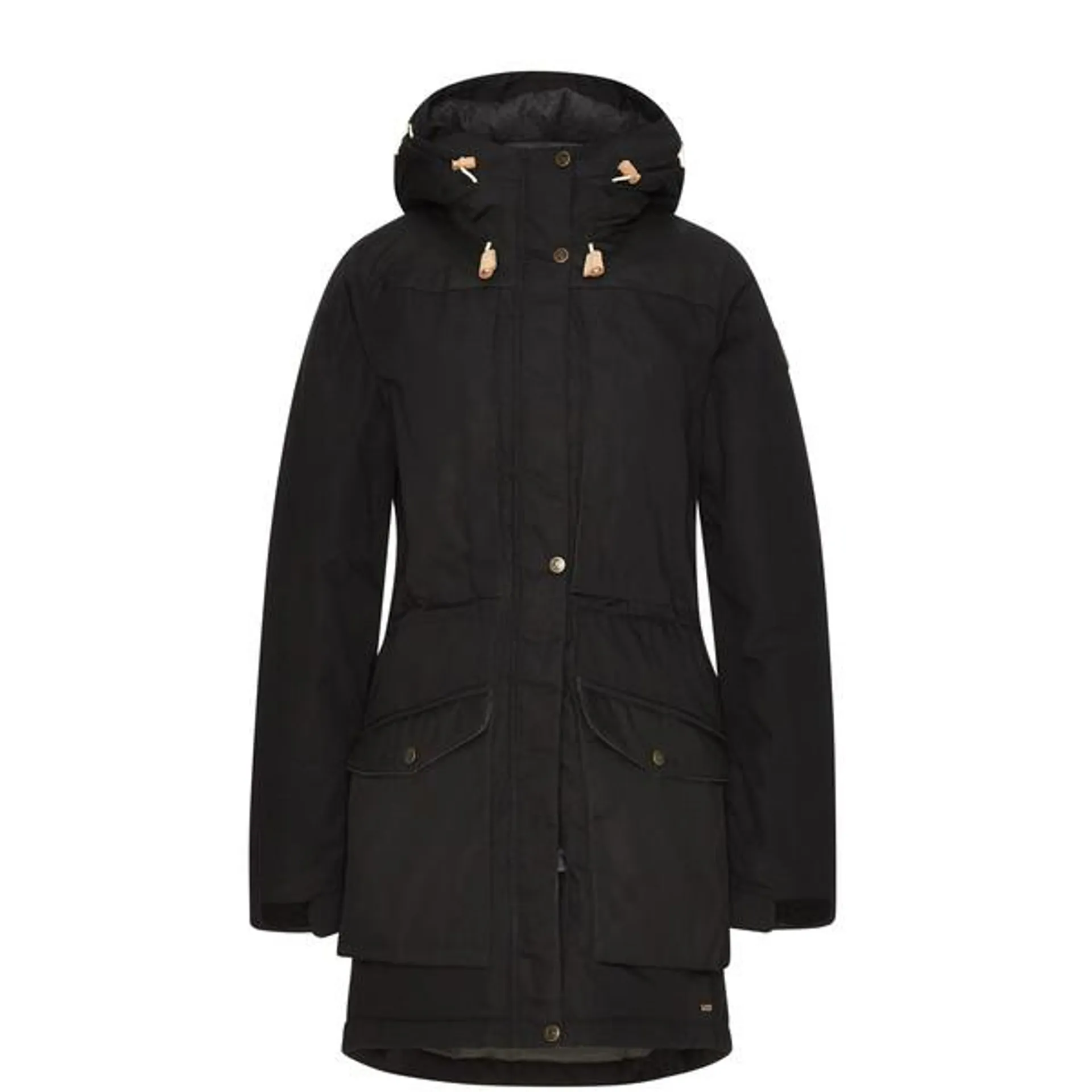 Fjällräven SINGI WOOL PADDED PARKA W Damen Wintermantel BLACK