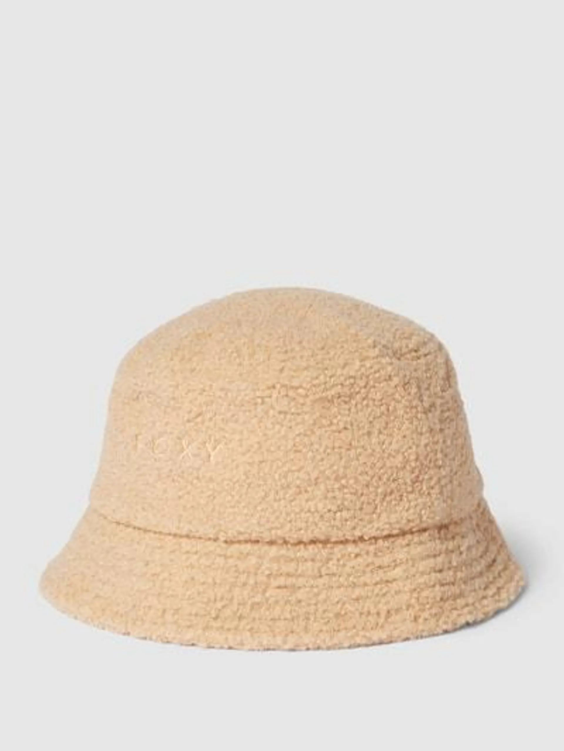 Bucket Hat aus Teddyfell in ecru