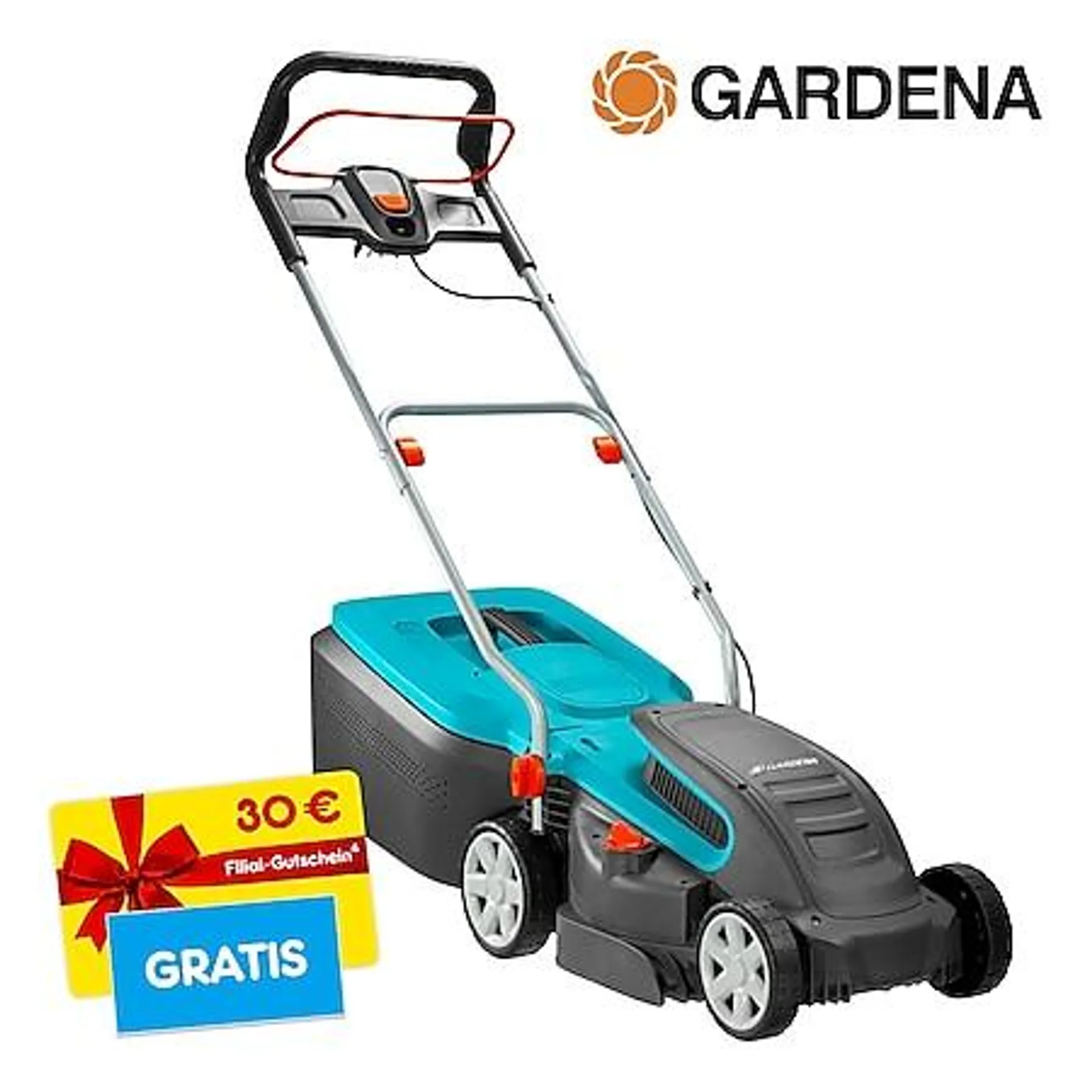 Gardena Elektro-Rasenmäher PowerMax 1400/34 + 30 € Filial-Gutschein