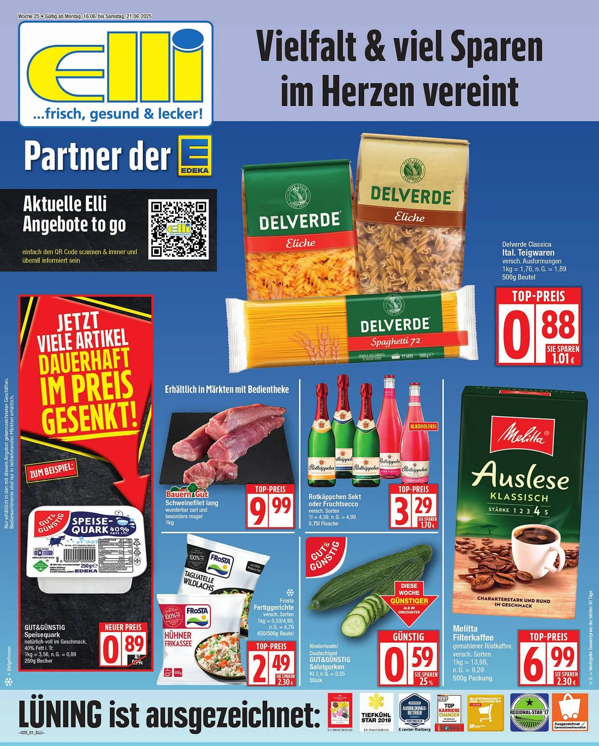 Elli Markt Prospekt von 16. Juni bis 21. Juni 2025 - Prospekt seite 1