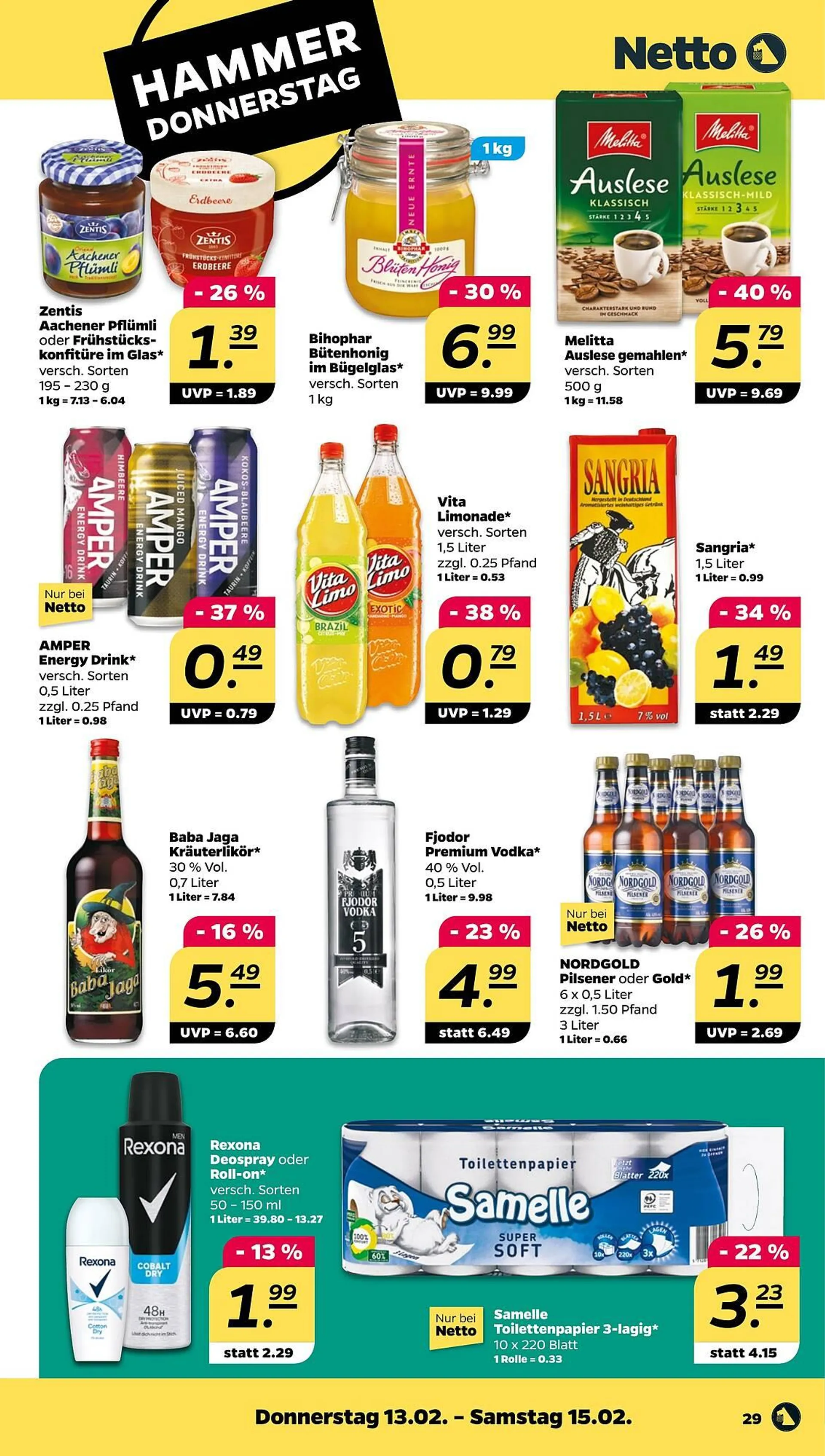 NETTO Prospekt von 10. Februar bis 15. Februar 2025 - Prospekt seite 29