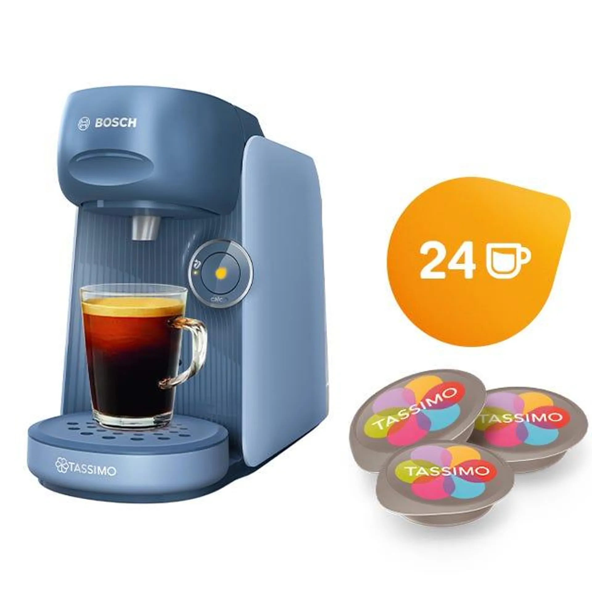 Kaffeemaschine Finesse blau + 2 Pack GRATIS