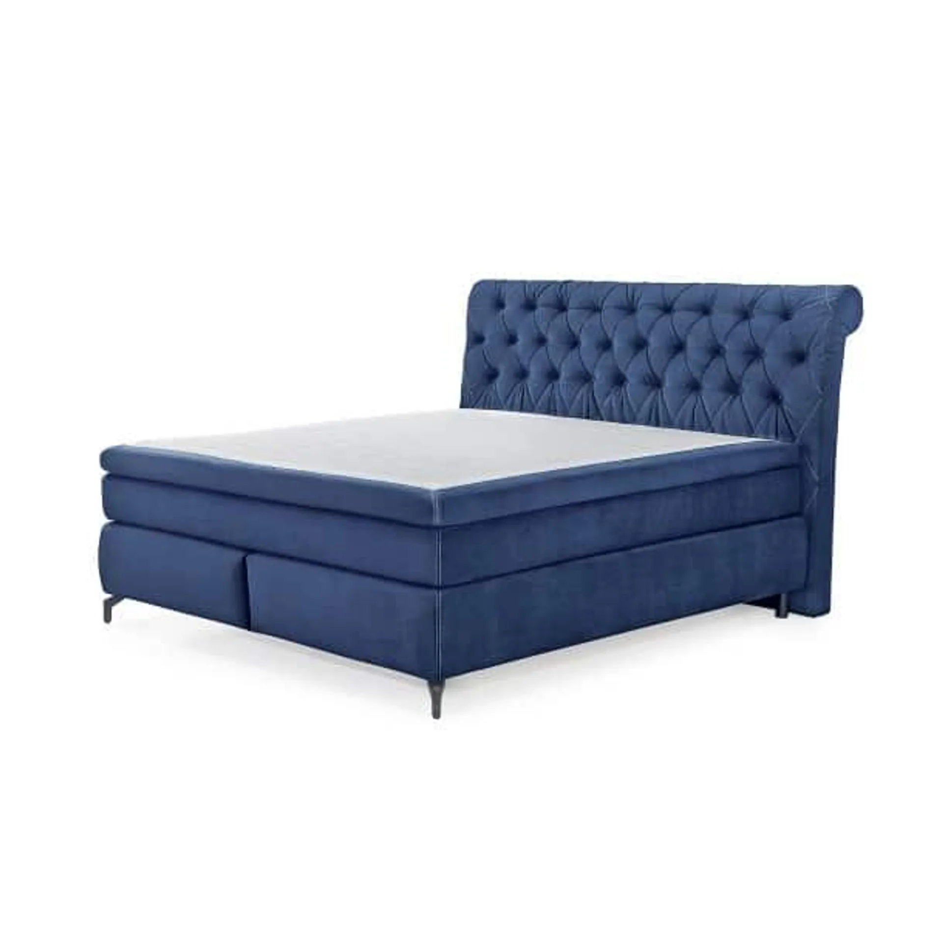 Boxspringbett Scarlett Mix Stoffbezug Blau ca. 180 x 200 cm