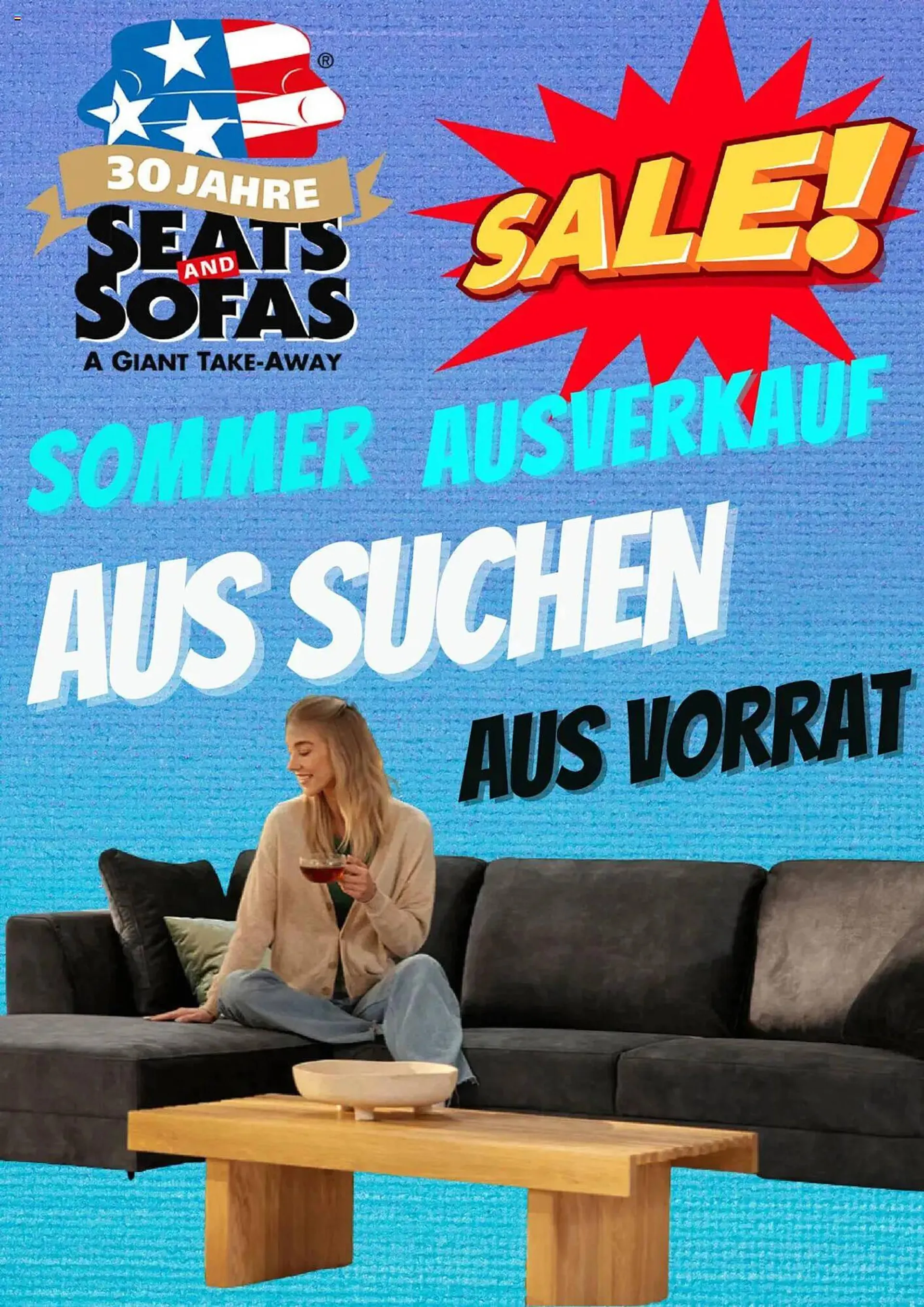 Seats and Sofas Prospekt von 29. Juli bis 29. August 2025 - Prospekt seite 1