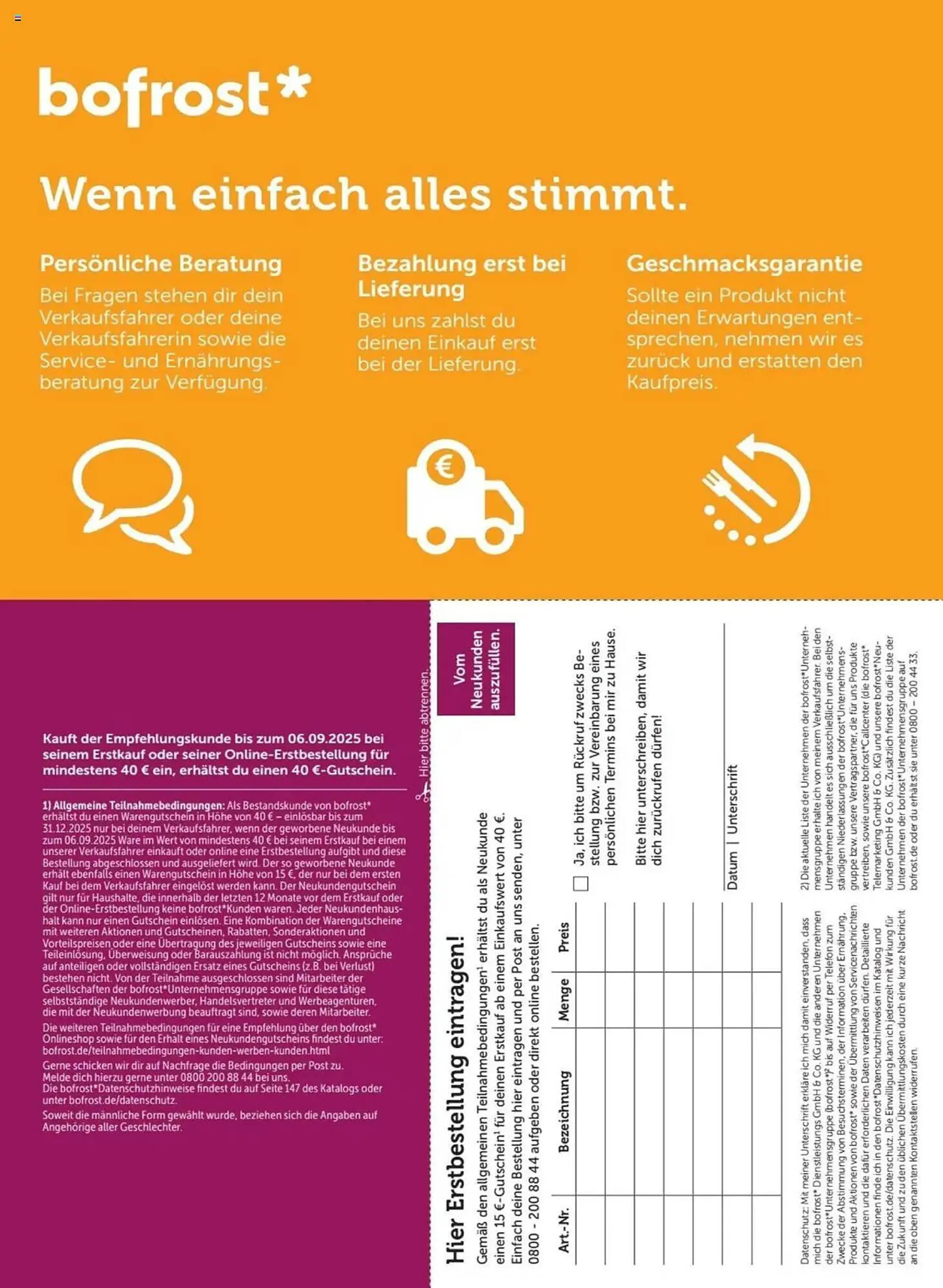 Bofrost Prospekt von 2. März bis 6. September 2025 - Prospekt seite 148