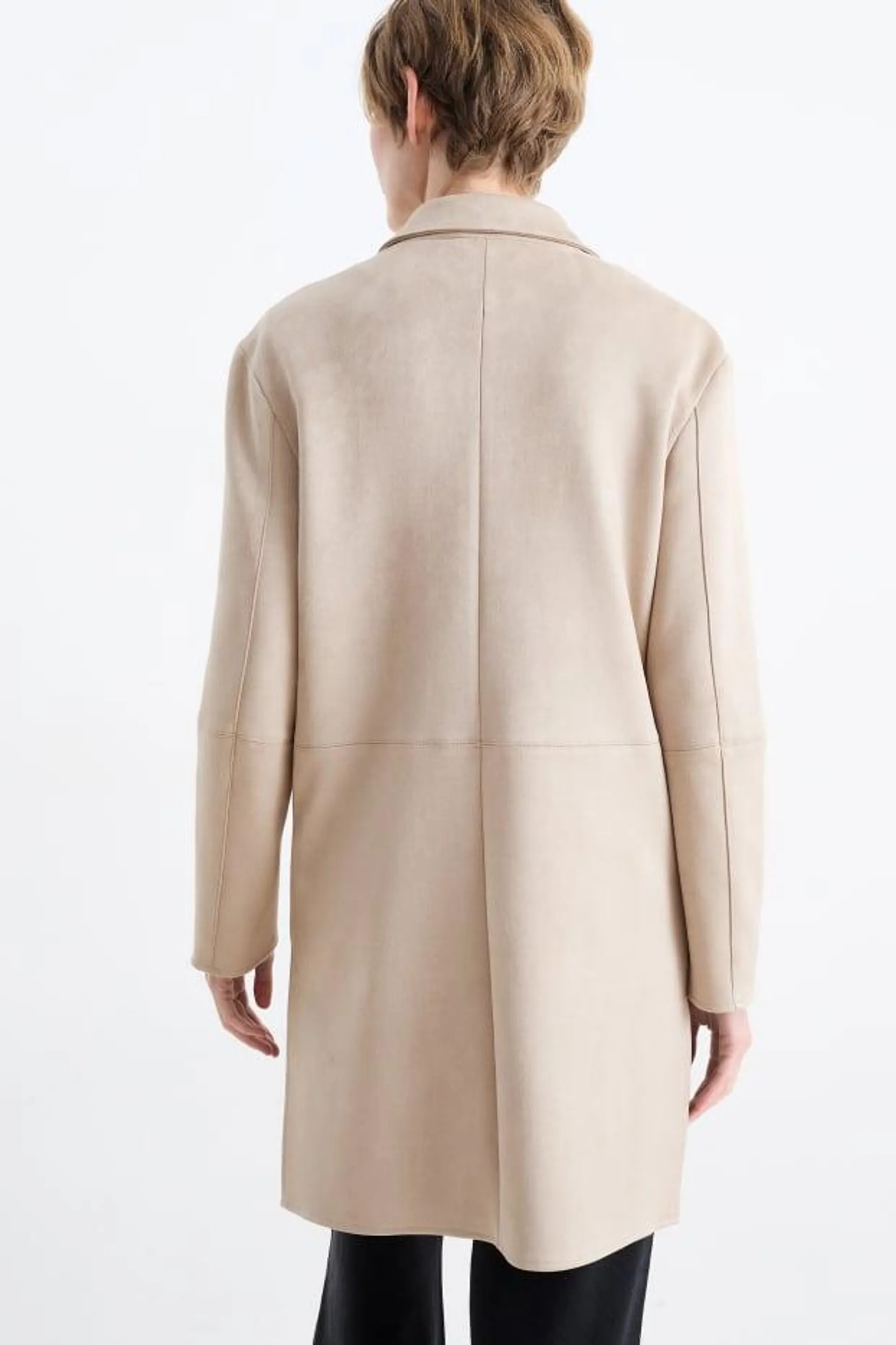 Coat - faux suede