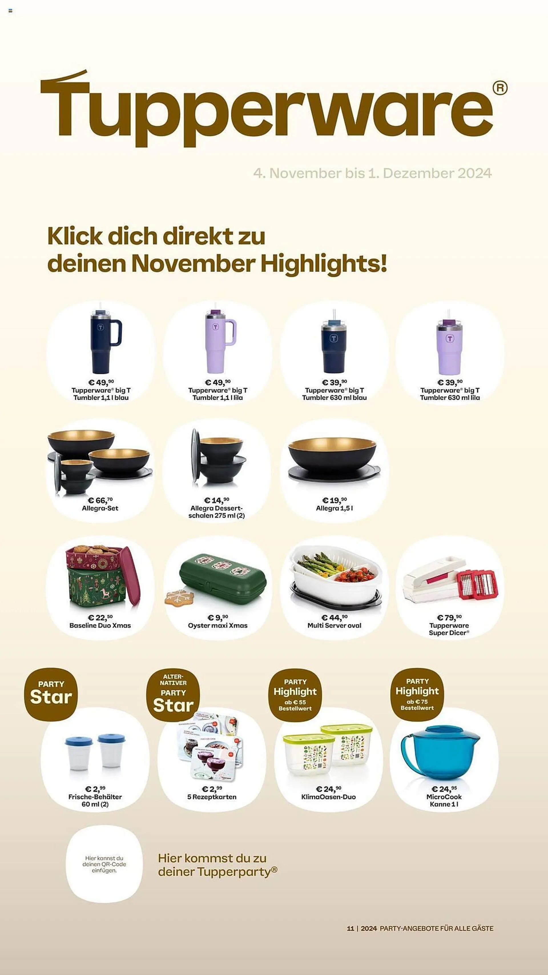 Tupperware Prospekt von 4. November bis 1. Dezember 2024 - Prospekt seite 2