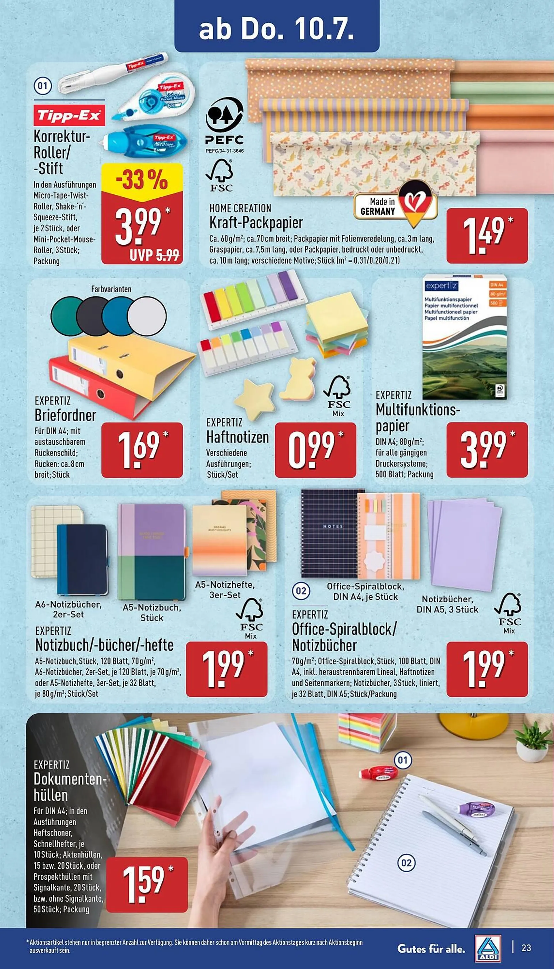 Aldi Nord Prospekt von 7. Juli bis 12. Juli 2025 - Prospekt seite 23