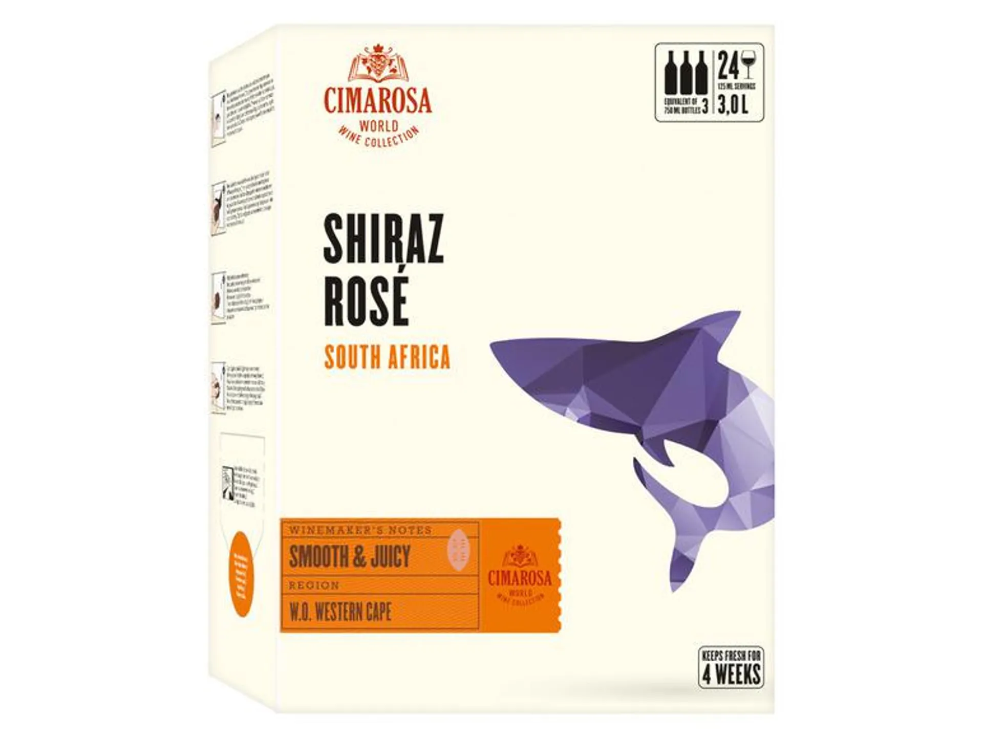 Shiraz Bag-in-Box trocken, Roséwein