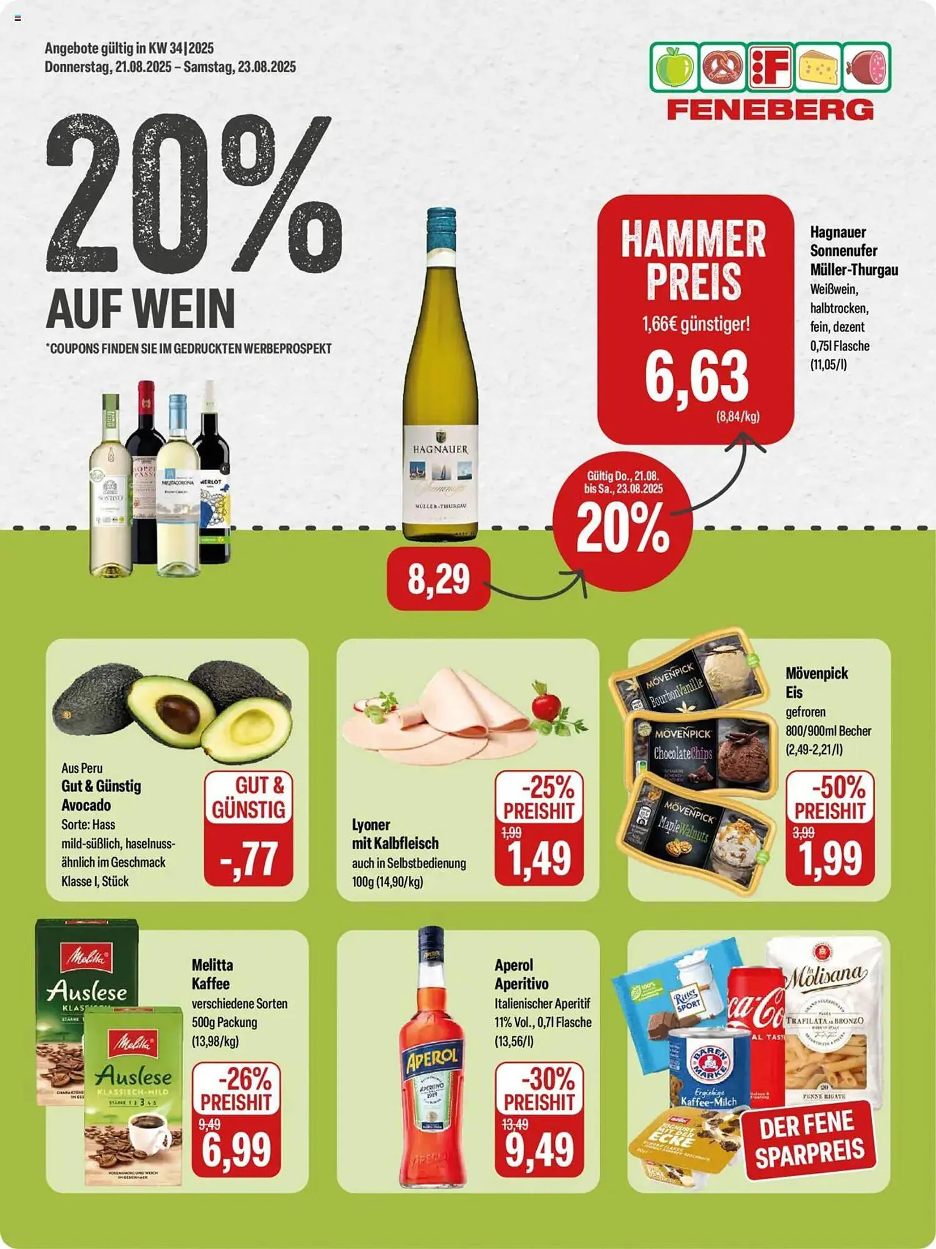 Feneberg Prospekt von 21. August bis 23. August 2025 - Prospekt seite 1