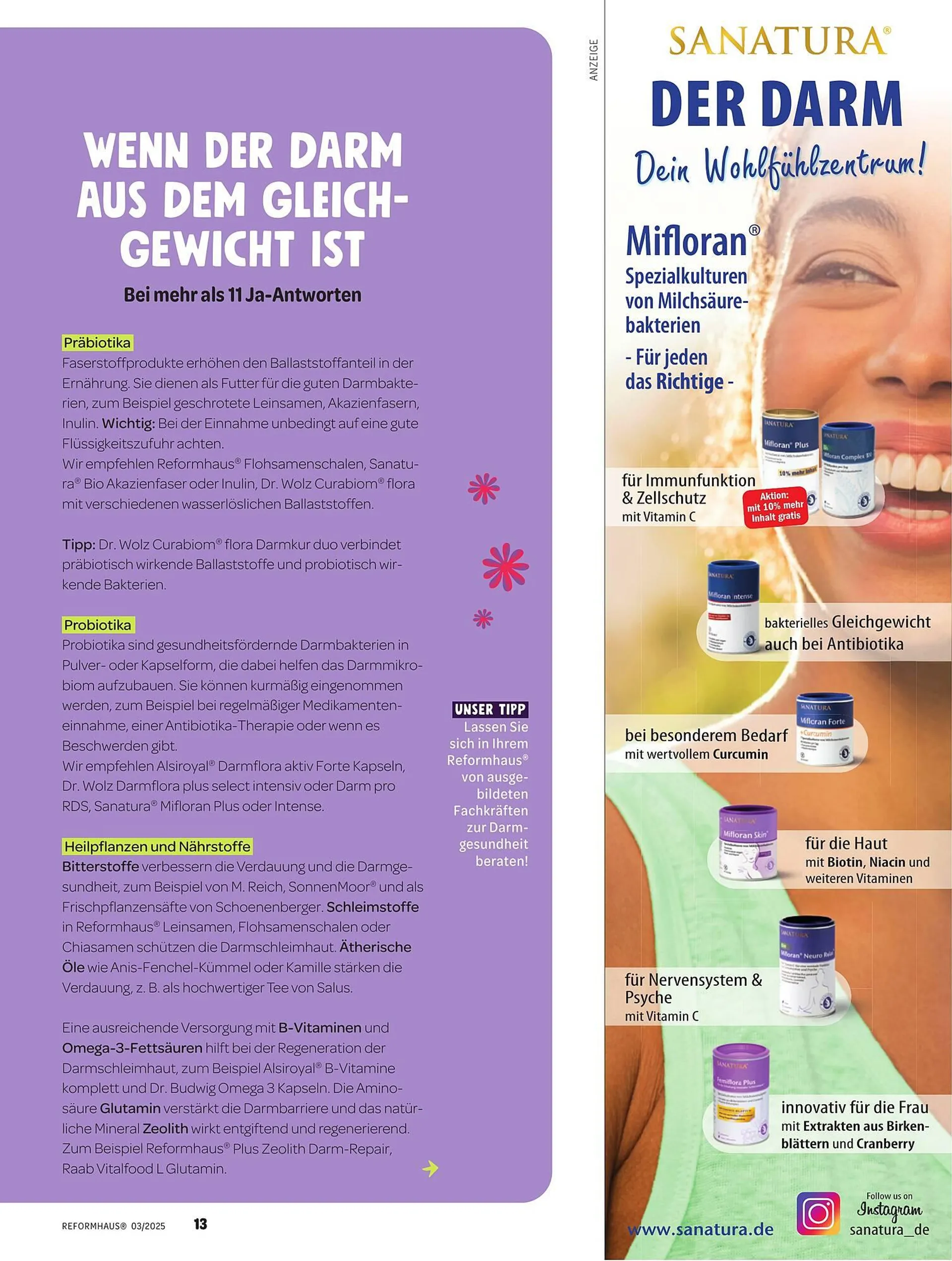 Reformhaus Prospekt von 1. März bis 31. März 2025 - Prospekt seite 13