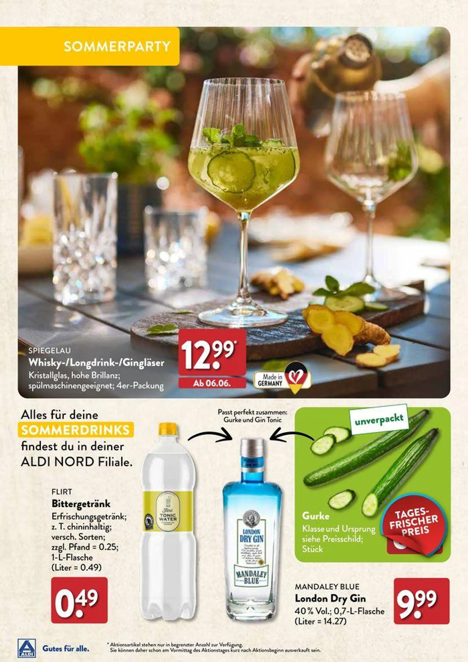 Aldi Nord flugblatt von 24. April bis 8. Mai 2024 - Prospekt seite 24