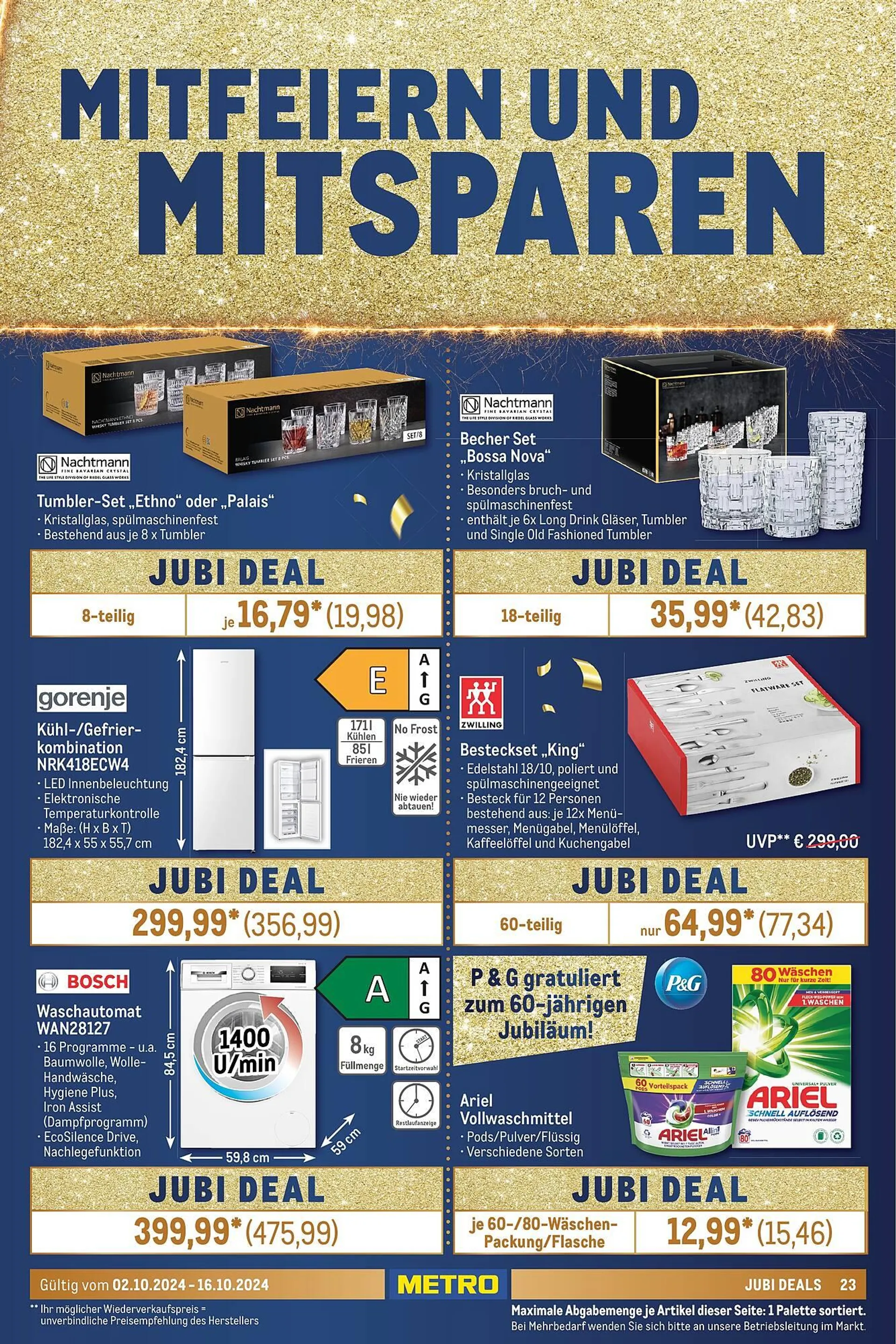METRO Prospekt von 2. Oktober bis 16. Oktober 2024 - Prospekt seite 23