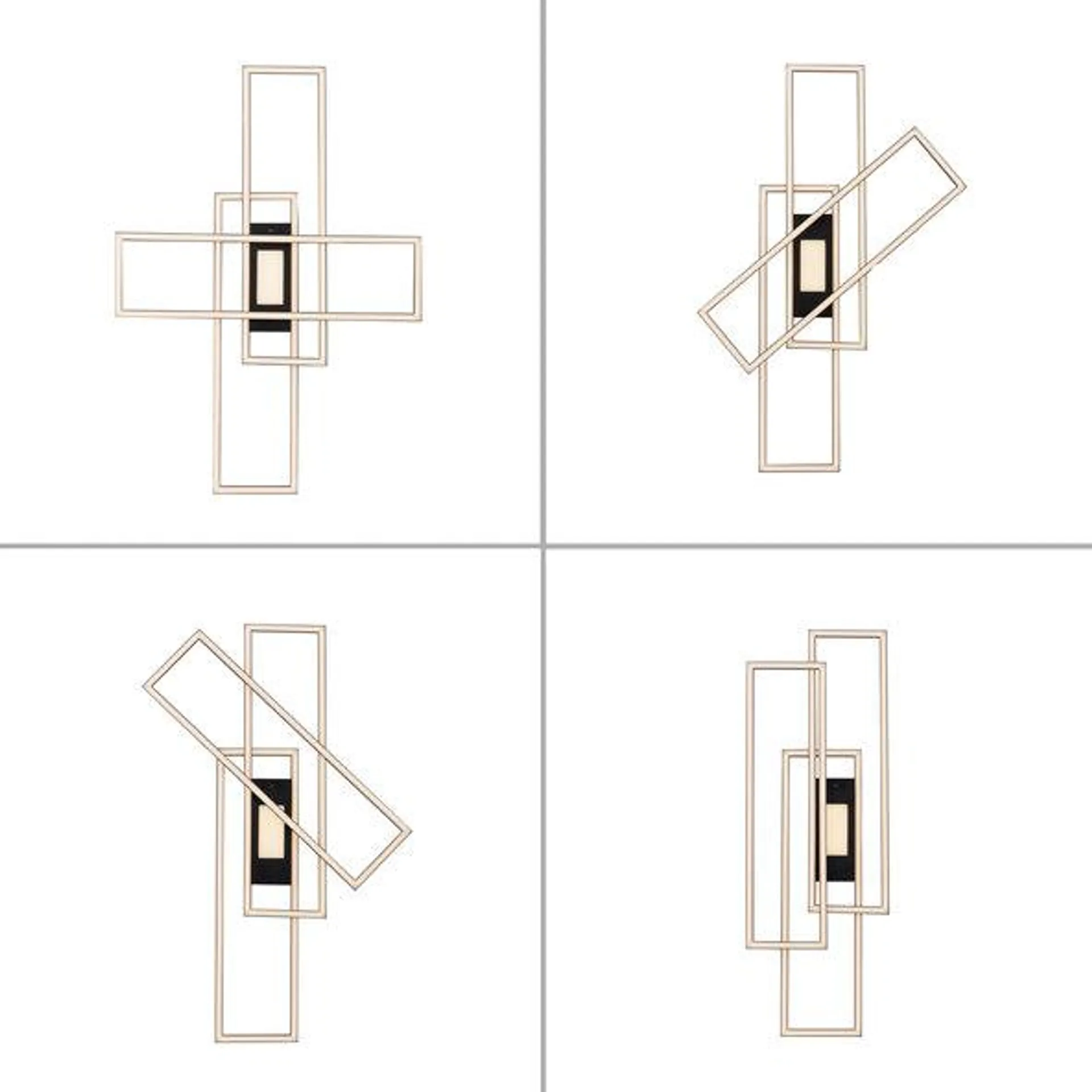 LED-Deckenleuchte Mina, 98,9 x 69,4 cm