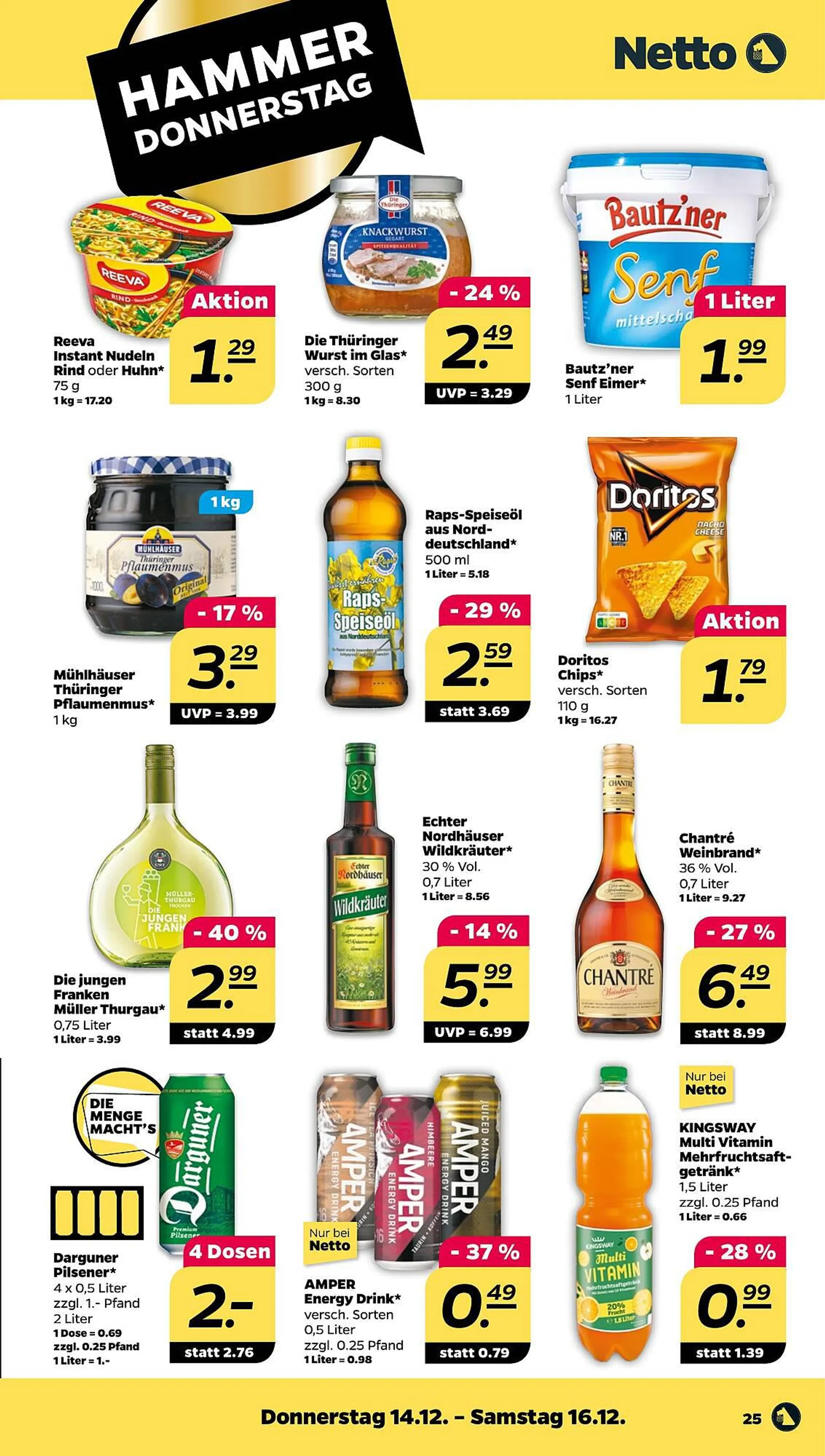 NETTO Prospekt von 11. Dezember bis 16. Dezember 2023 - Prospekt seite 25