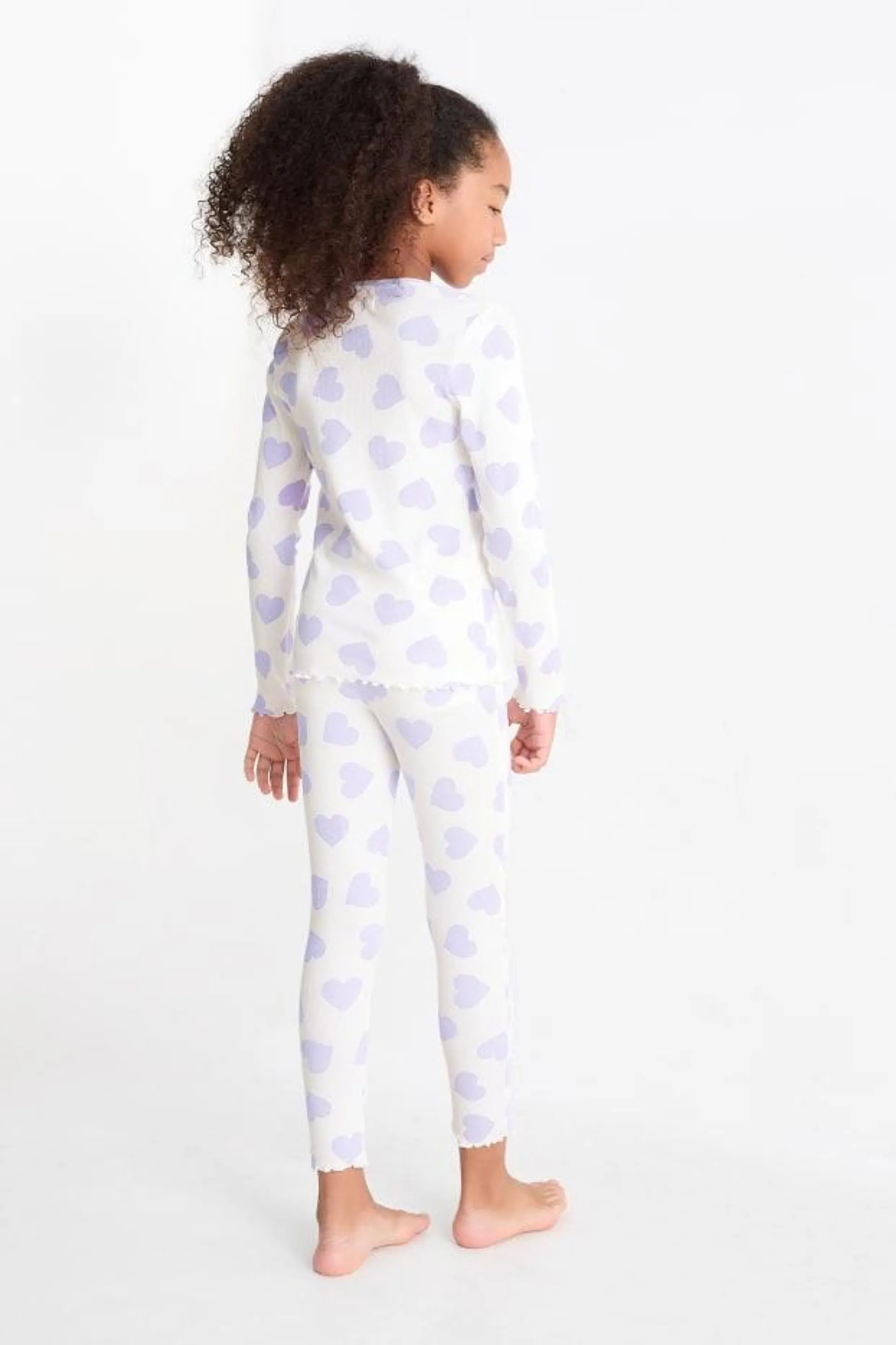 Heart - pyjamas - ribbed - 2 piece