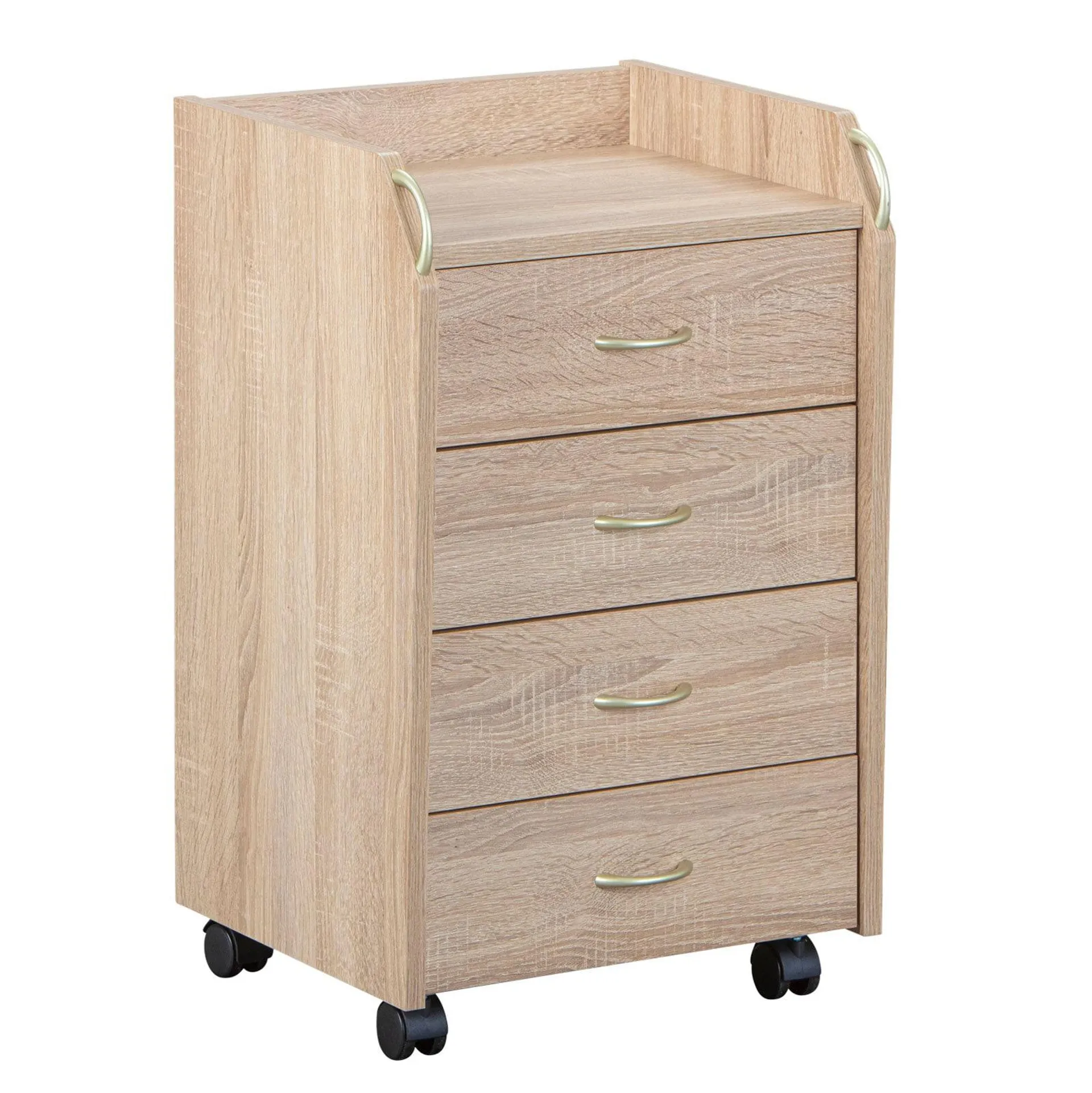 Rollcontainer Robin 36x65x40 cm Sonoma-Eiche Dekor