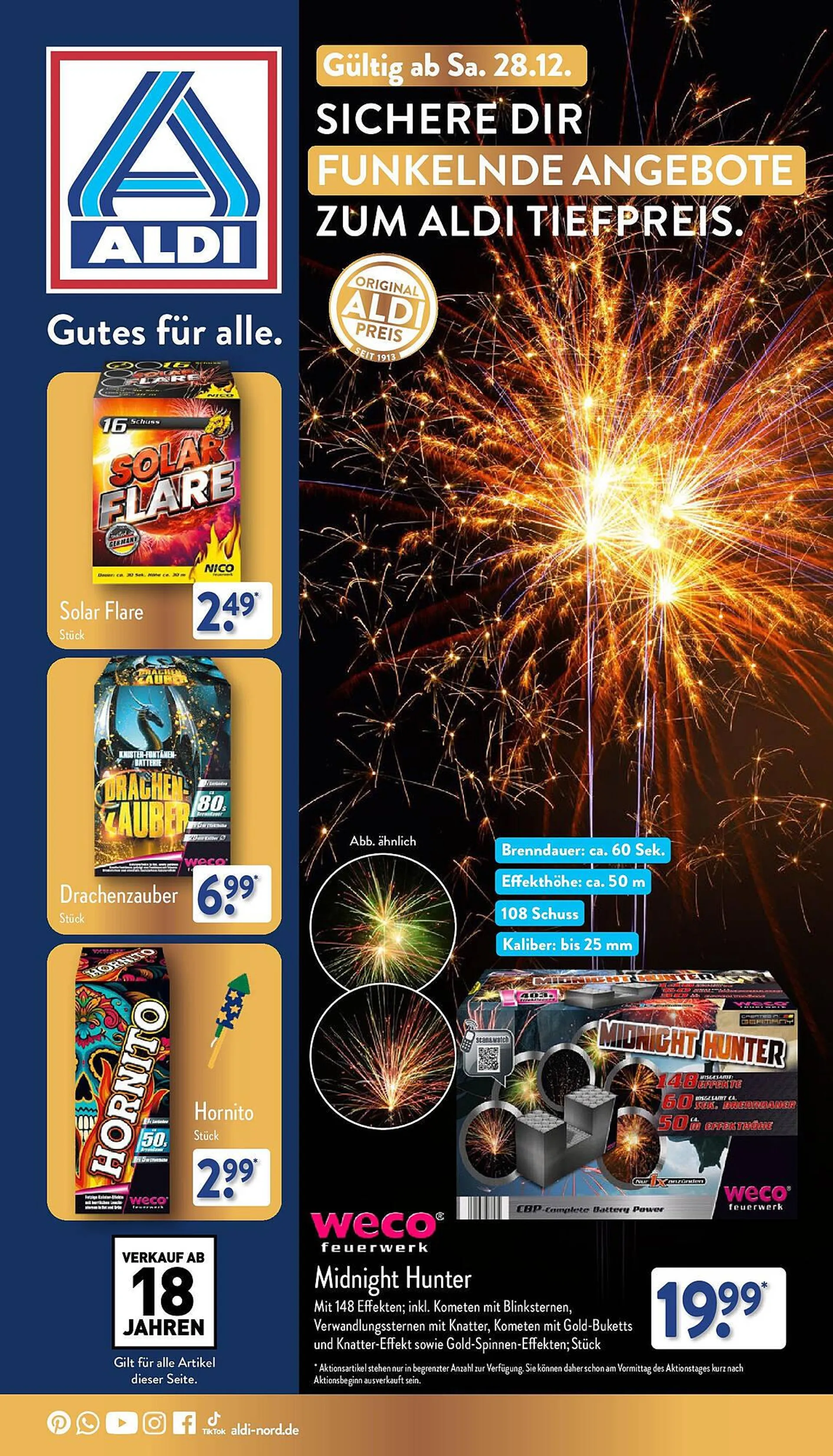 Aldi Nord Feuerwerk Prospekt - 1