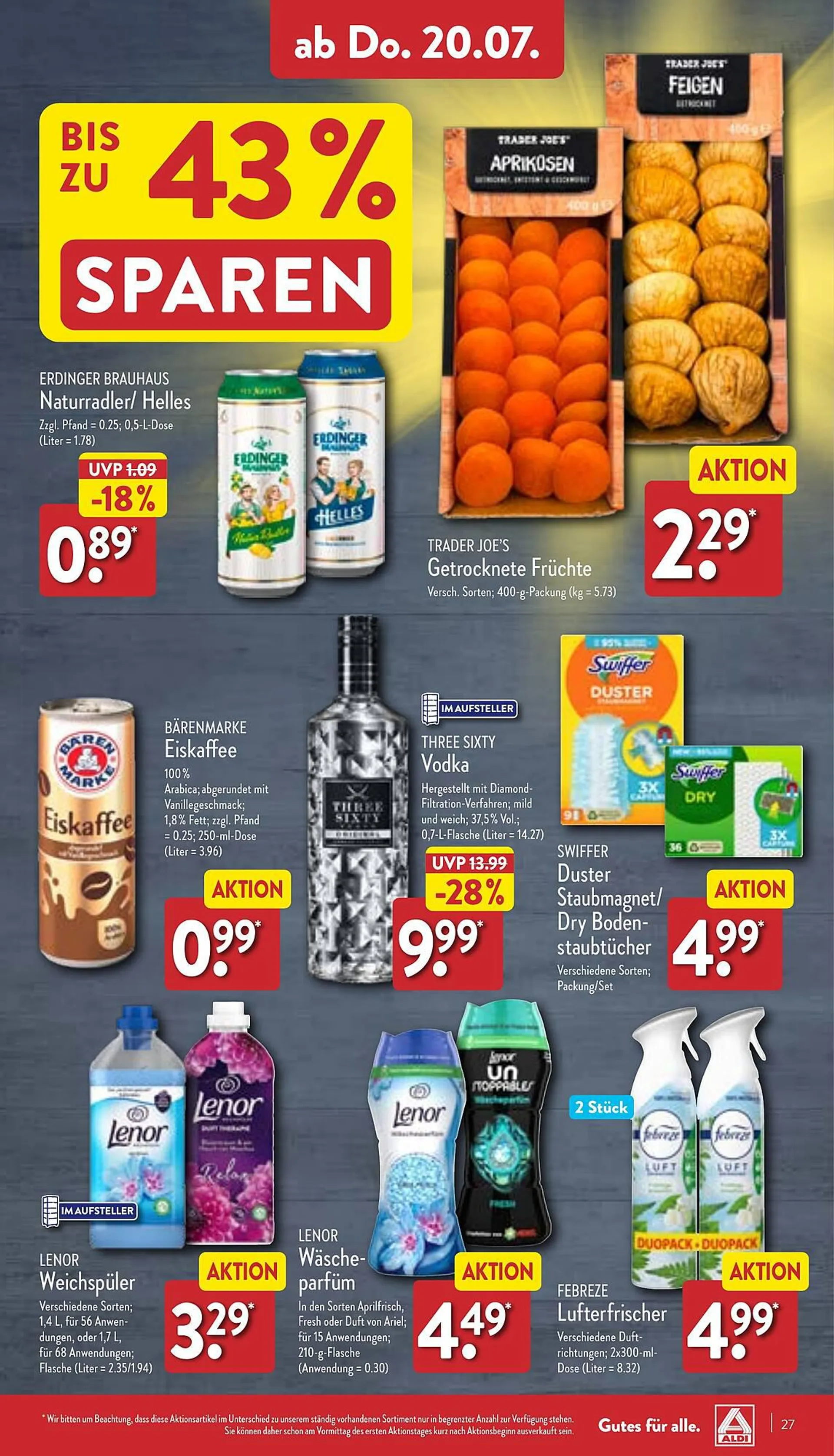 Aldi Nord Prospekt von 17. Juli bis 22. Juli 2023 - Prospekt seite 27