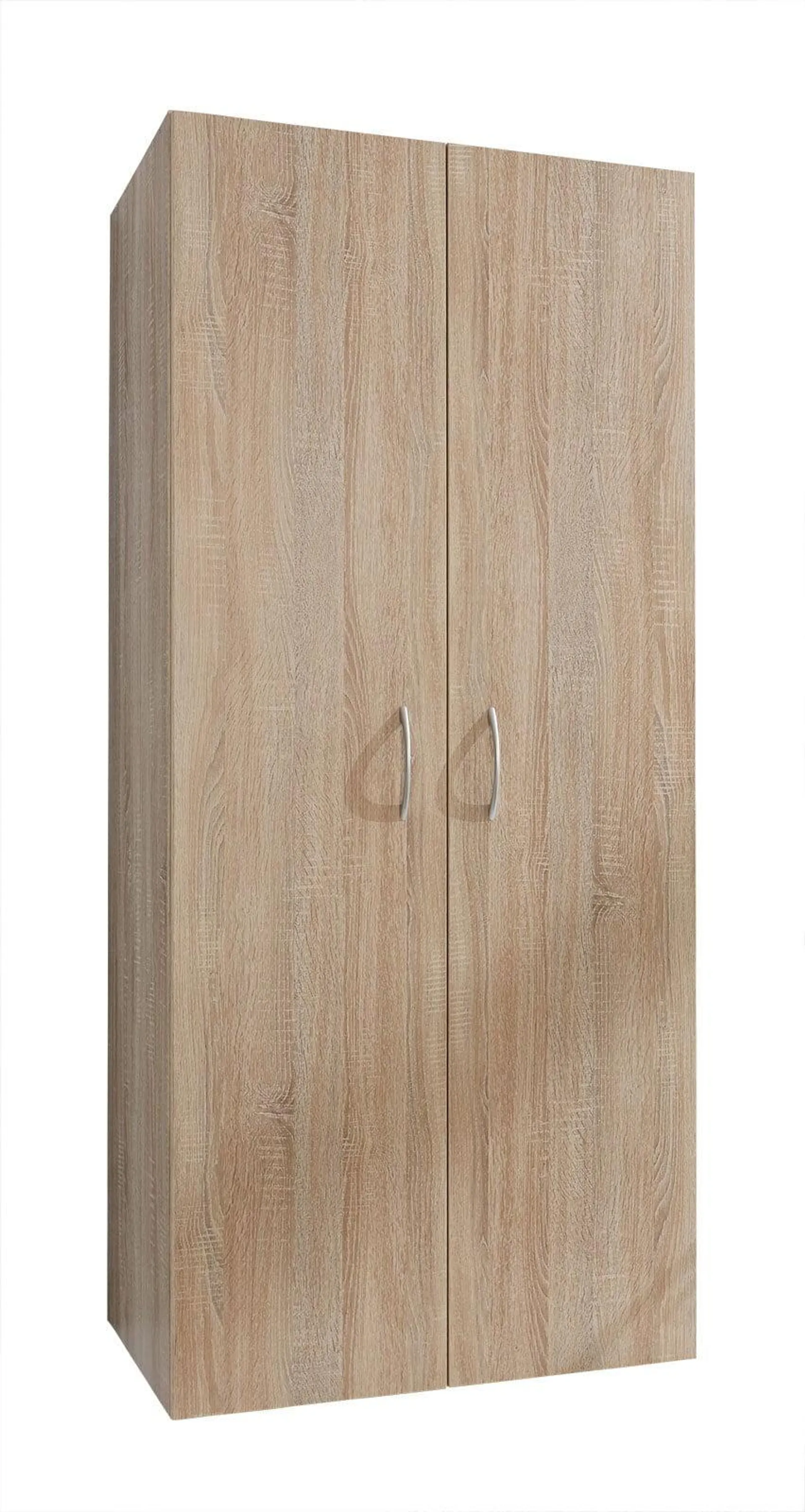 Drehtürenschrank Multiraumkonzept 80x185x54 cm Eiche sägerau