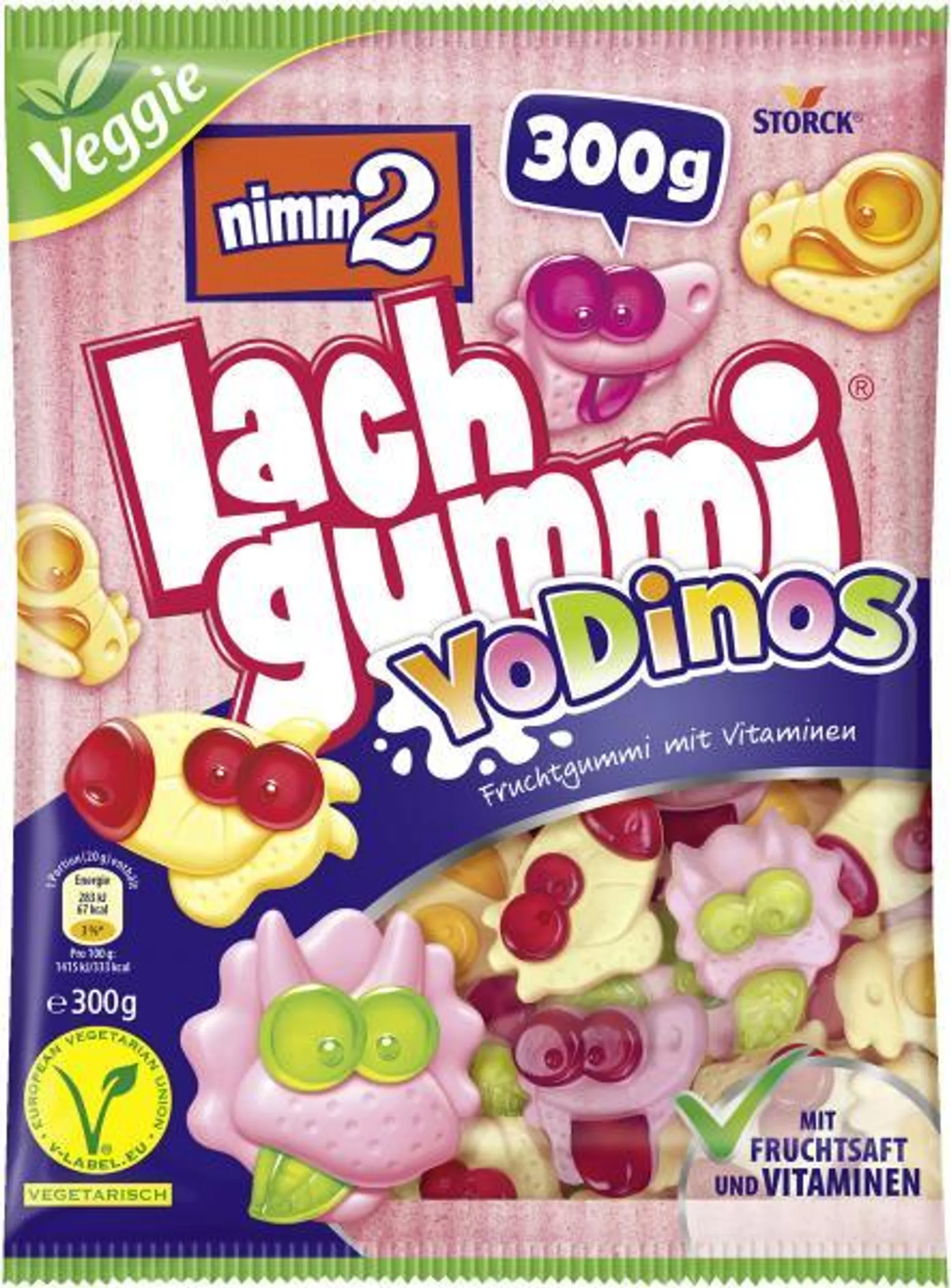 Nimm2 Lachgummi YoDinos 300 g